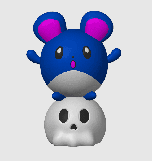 Halloween Marill (no support, 3mf included) 3d model