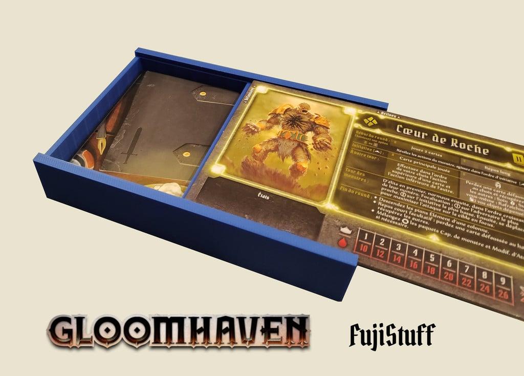 Gloomhaven Character storage box with  slide 3d model