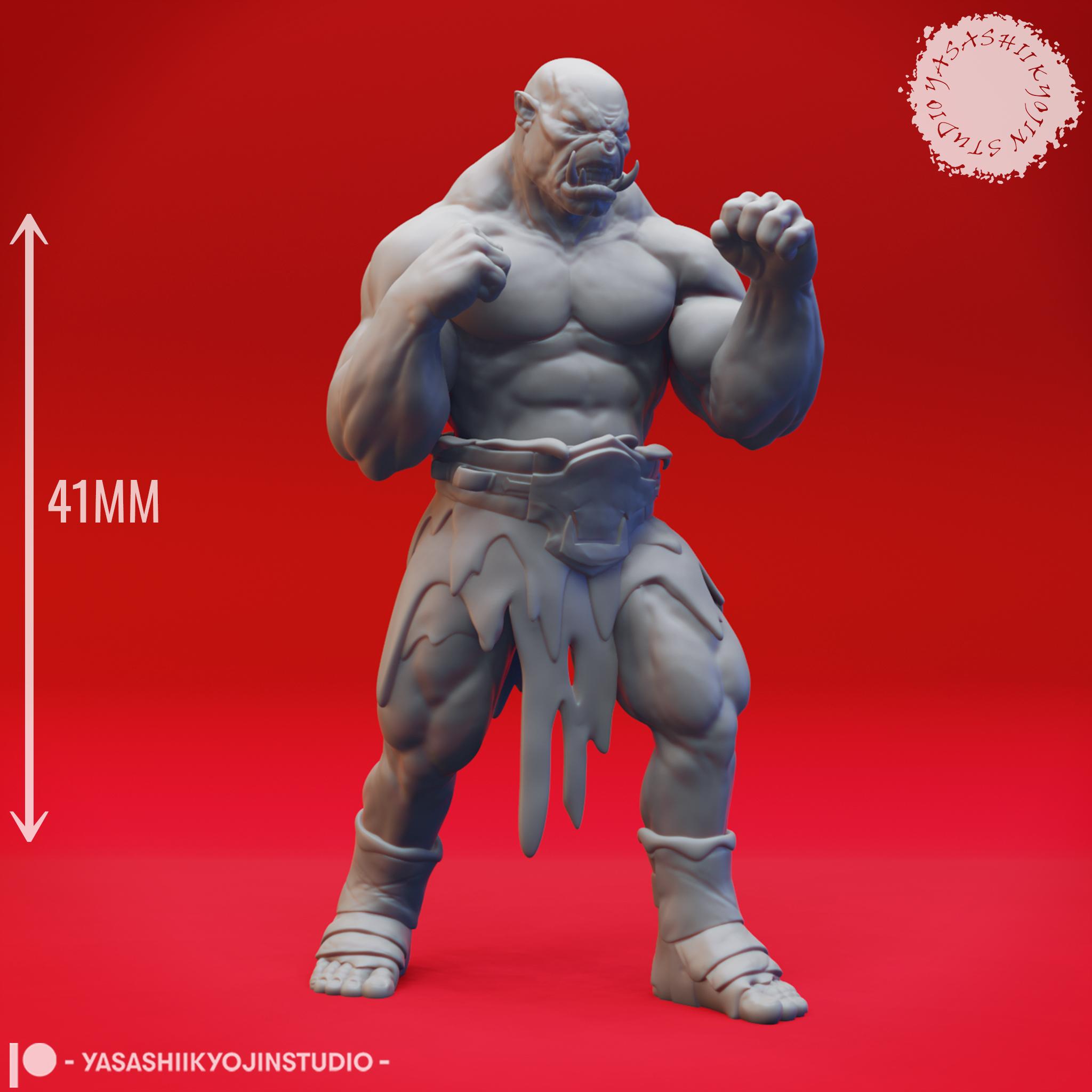 Clan of Orcs - Tabletop Miniatures (Pre-Supported) 3d model