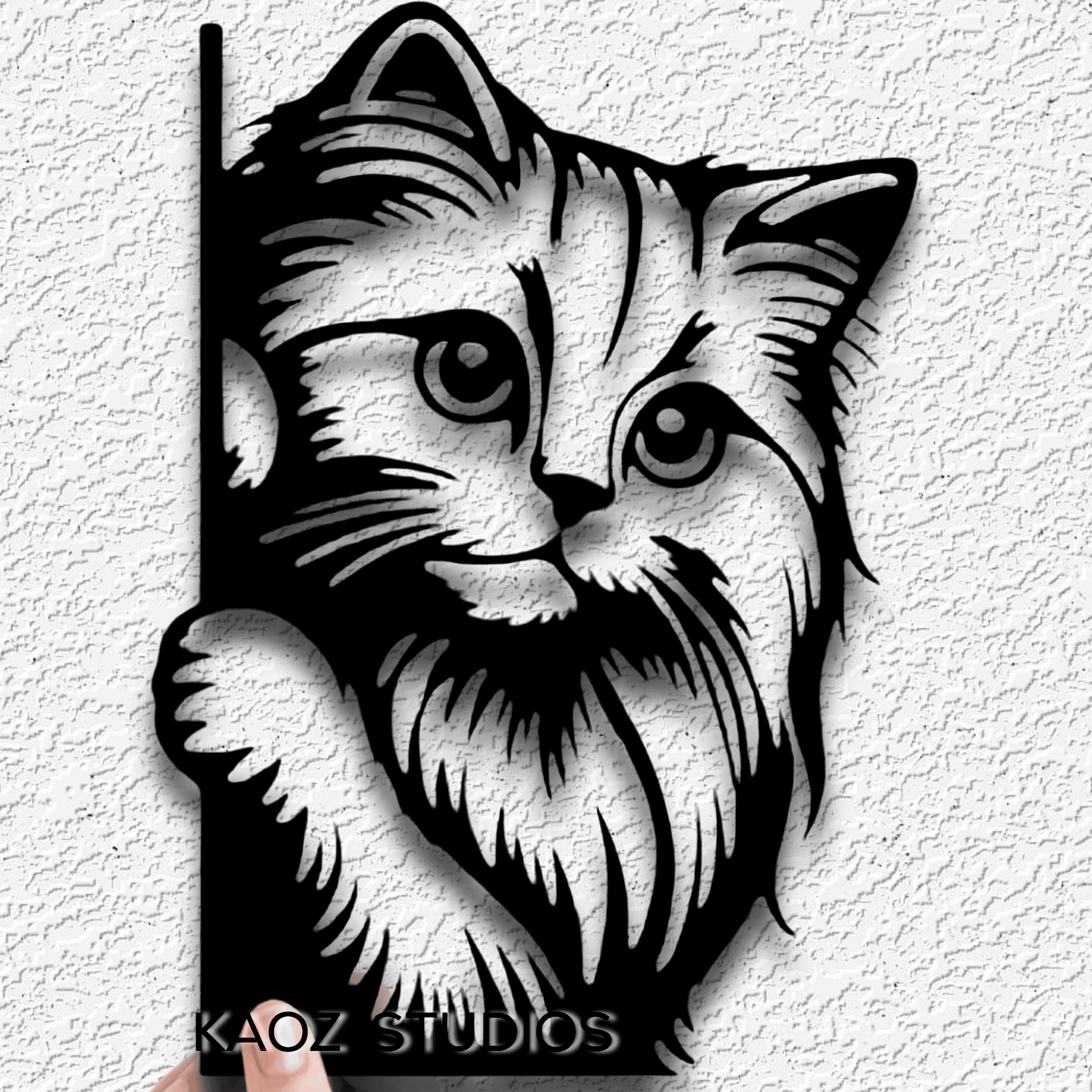 kitty wall art cat wall decor kitten decoration 3d model