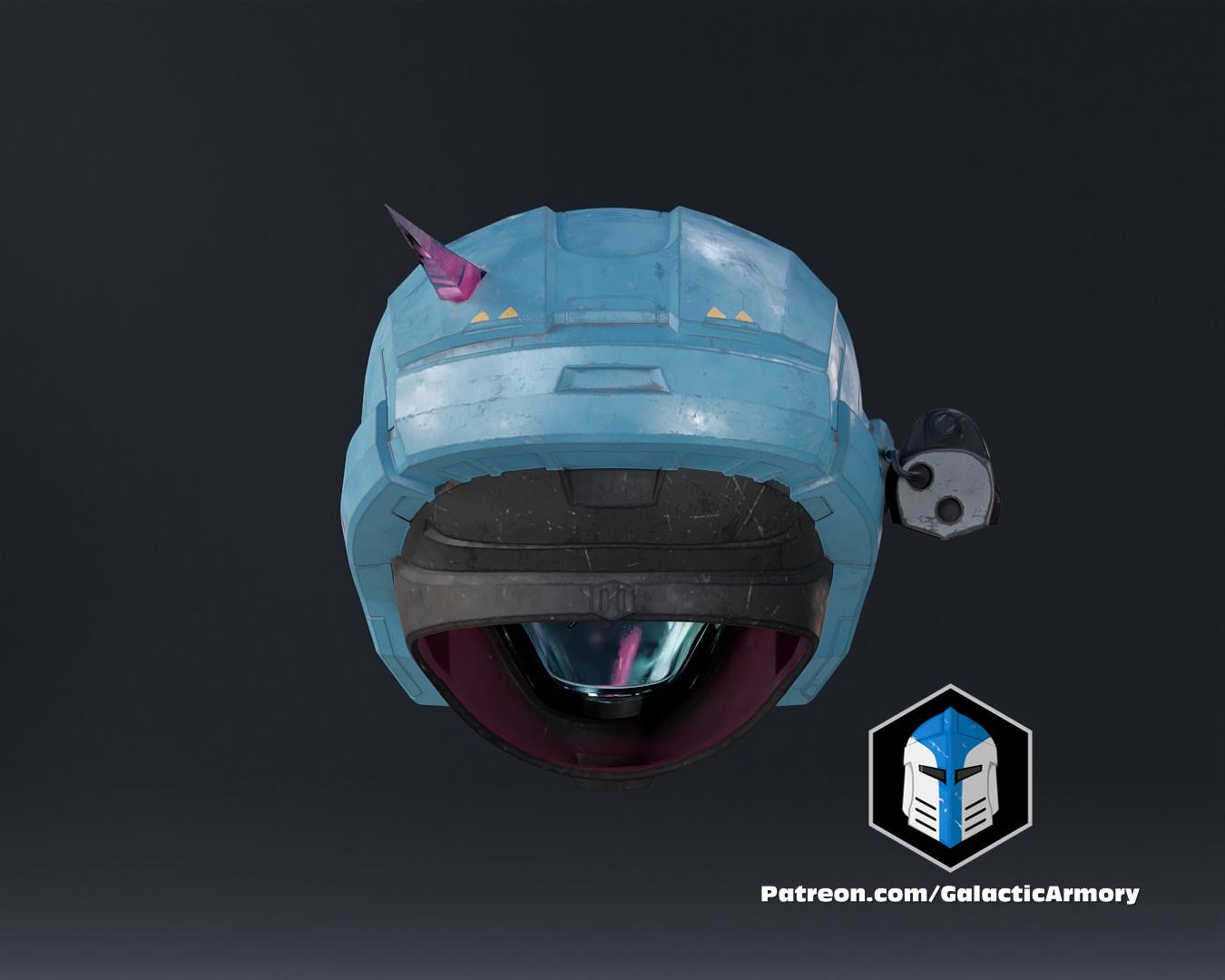 Halo Reach Air Assault - Kat Helmet - 3D Print Files 3d model