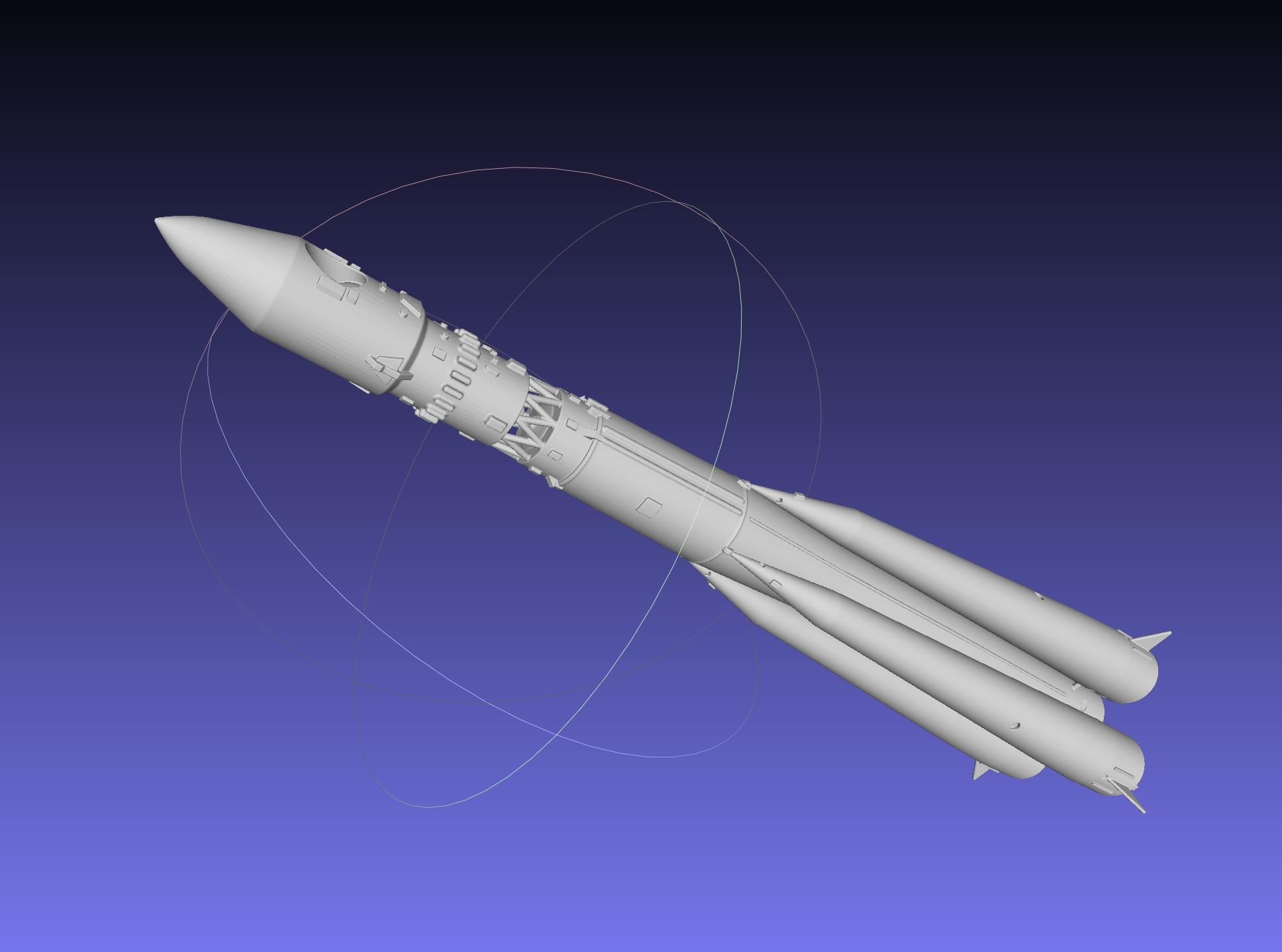 Vostok K Rocket Model 3d model