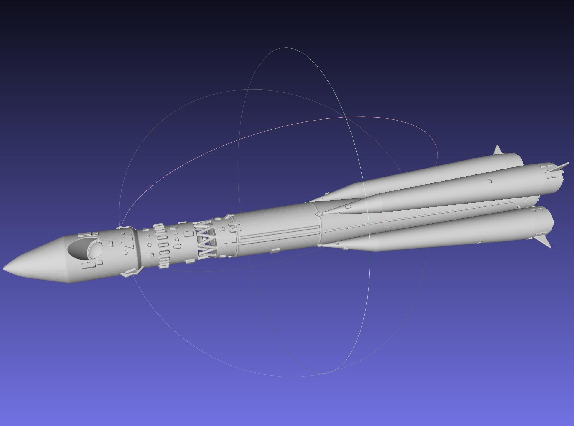 Vostok K Rocket Model 3d model