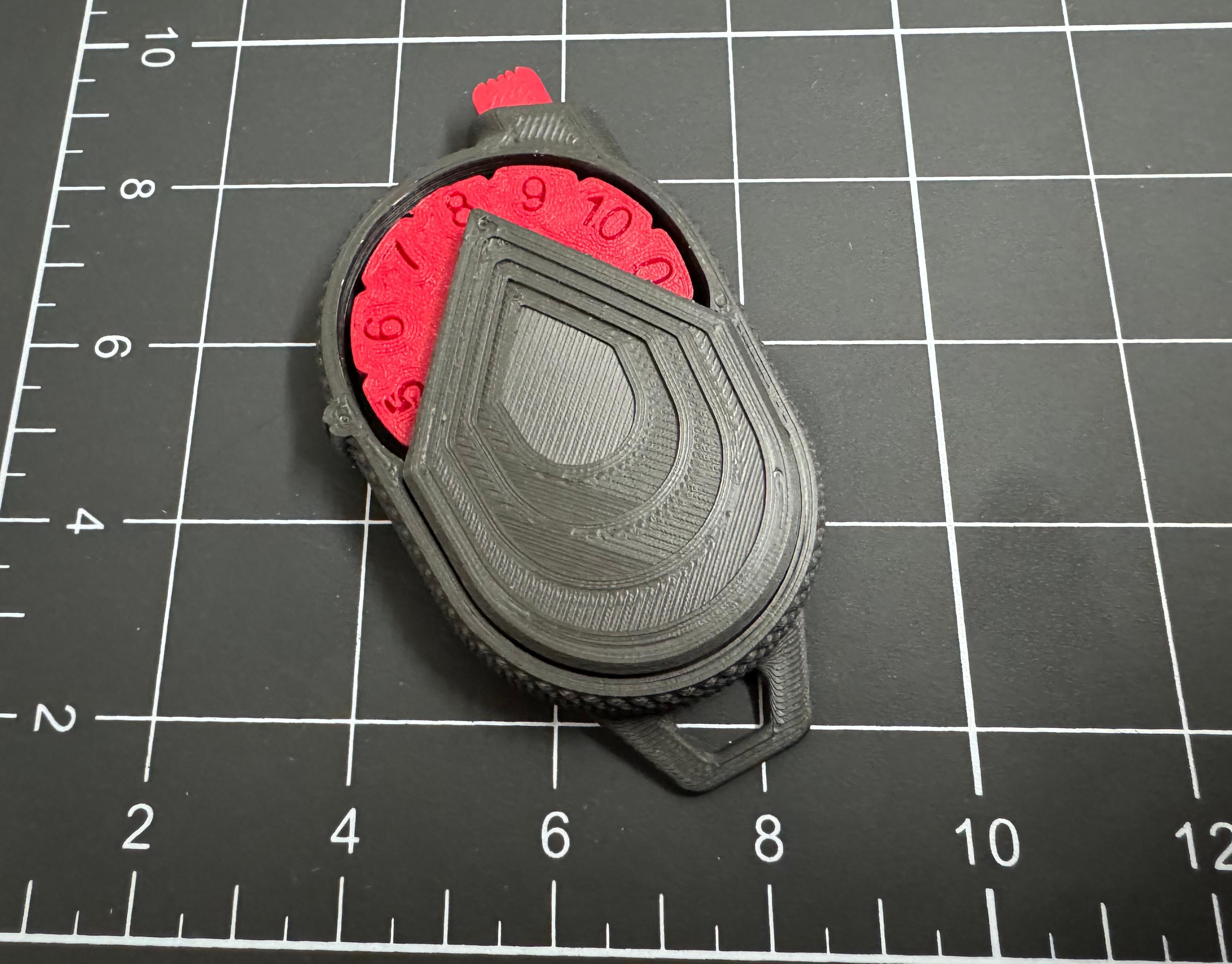 Mechanical Counter 0-10 - V1 - thanks for the easy print design and it's got a really satisfying click - 3d model