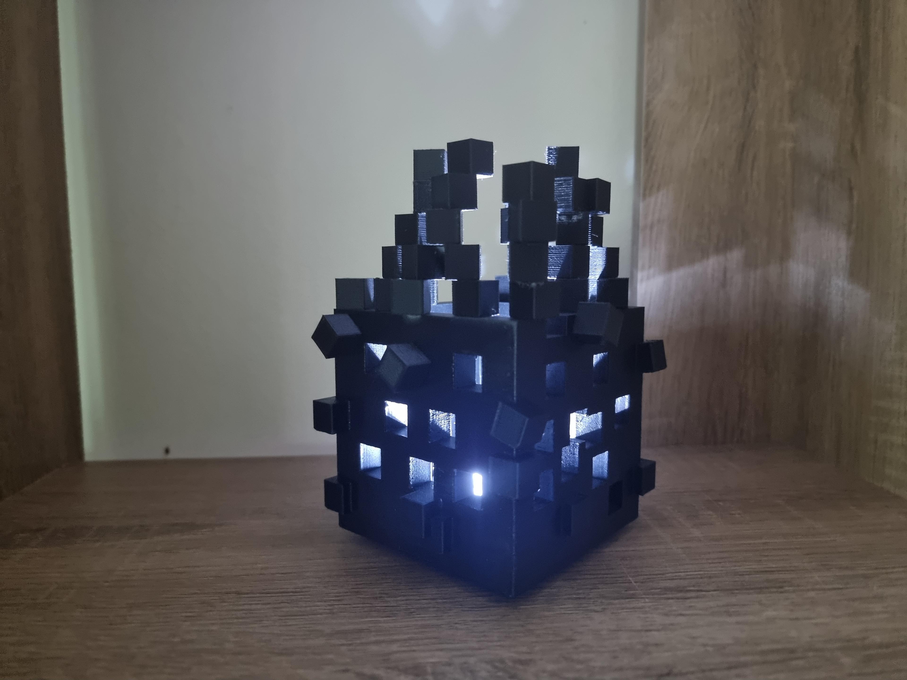 Cube Desktop Lamp Design 3d model