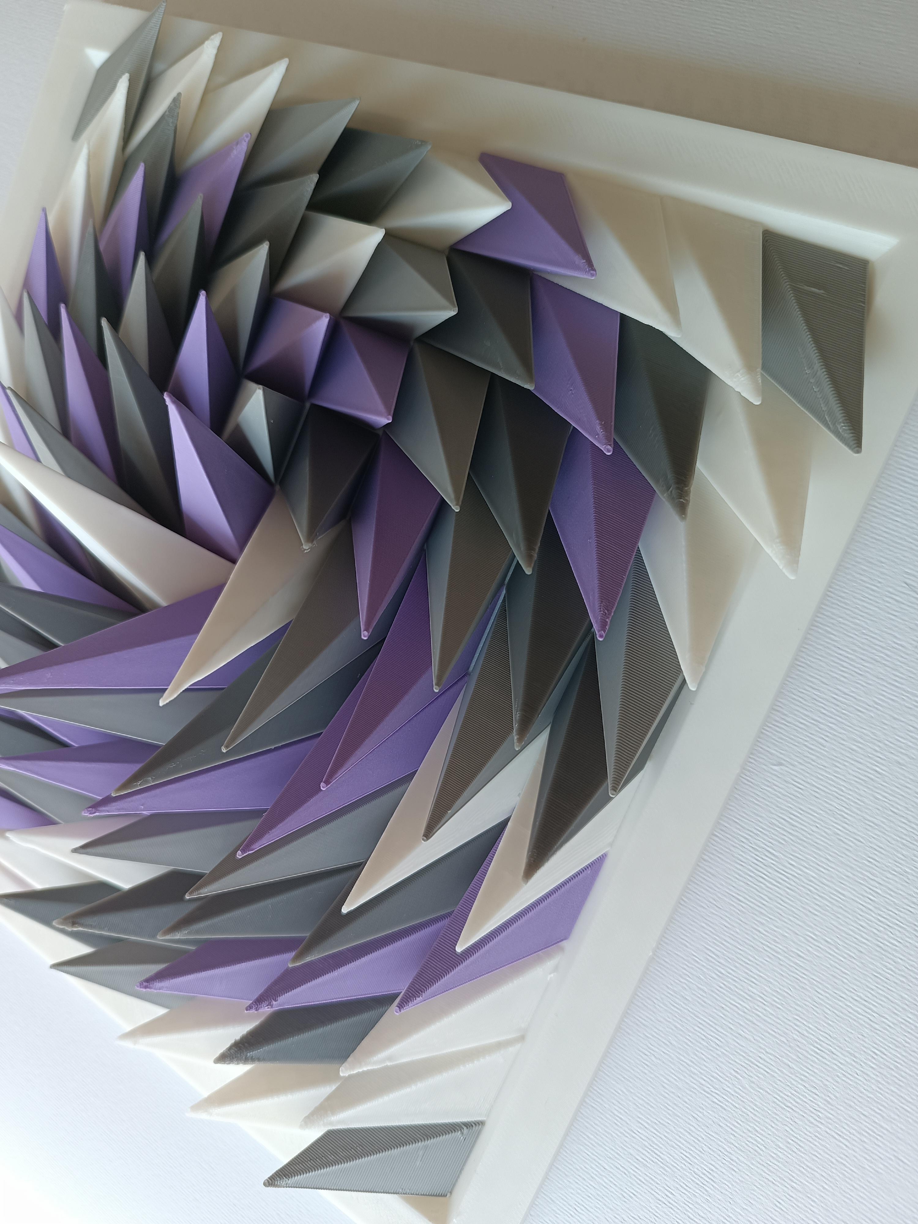 3D Wall Sculpture, Twister 3d model