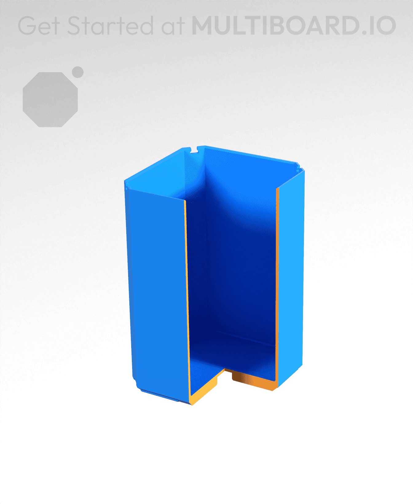 1x1x1.5 - Bin - Multibin Insert 3d model