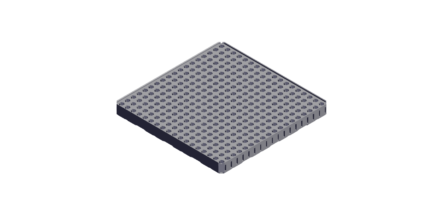 Multibin - 4x4x0.5H Hex Bit Insert.stl 3d model