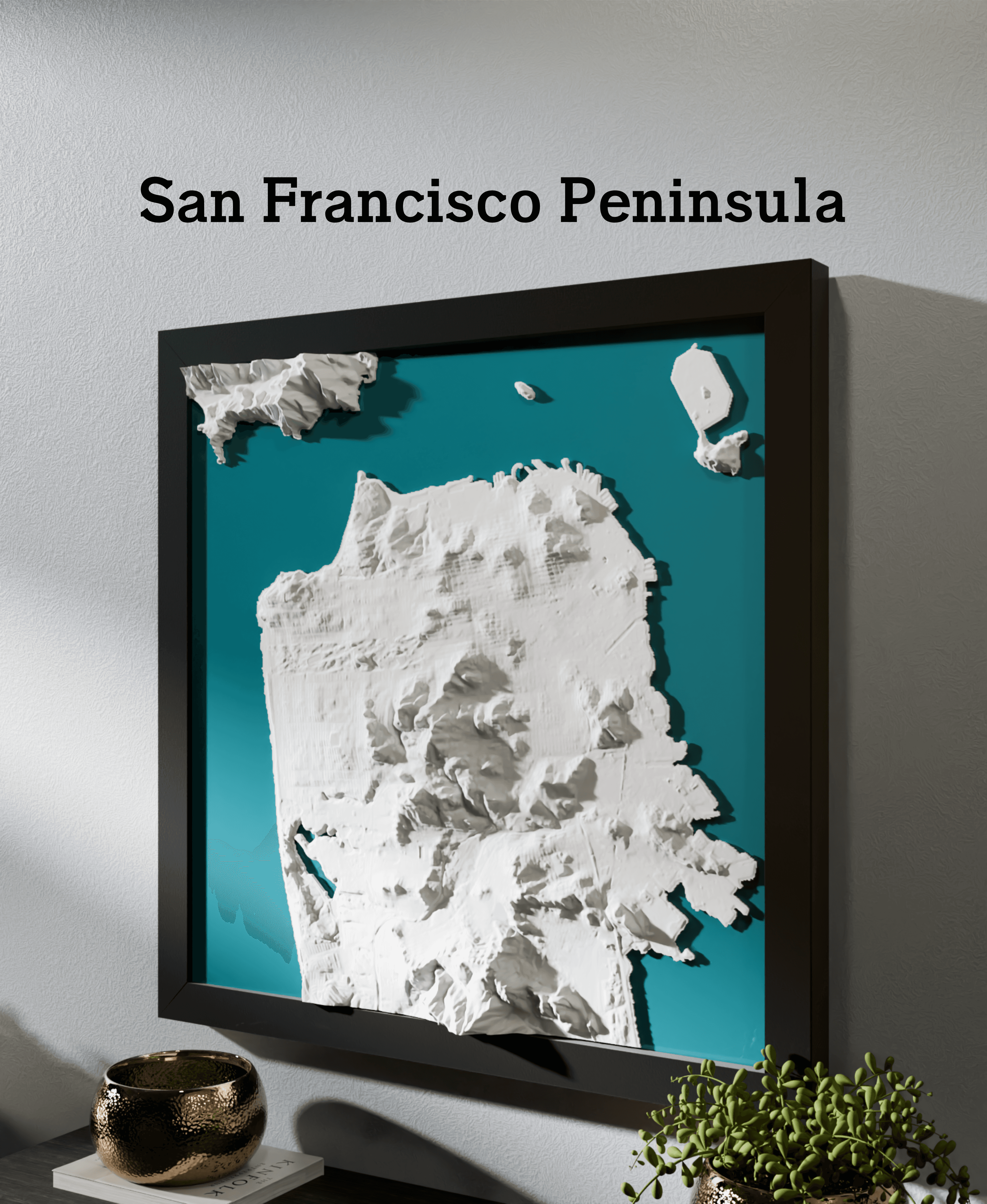 San Francisco Peninsula Terrain 3d model