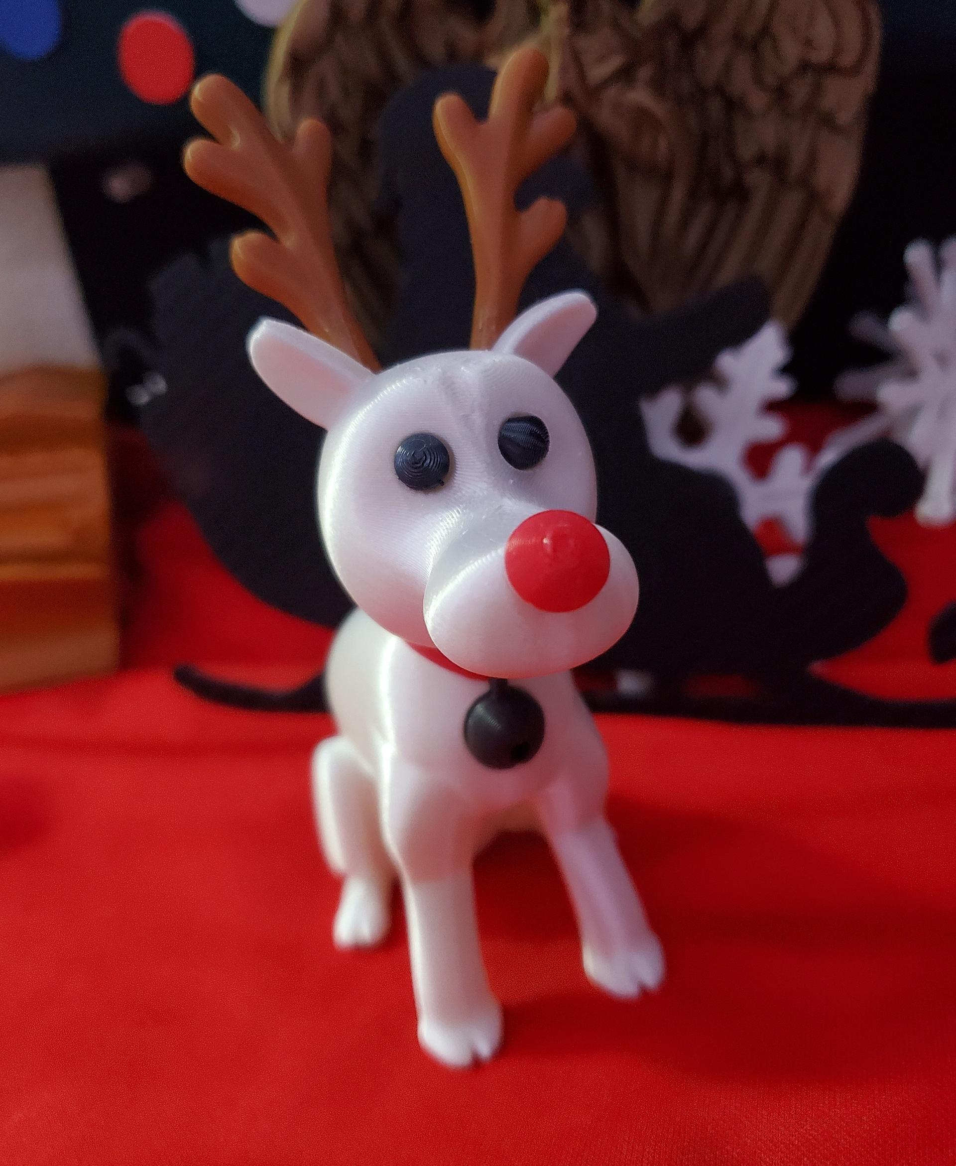 Rudolph the red nose SnowDog 3d model