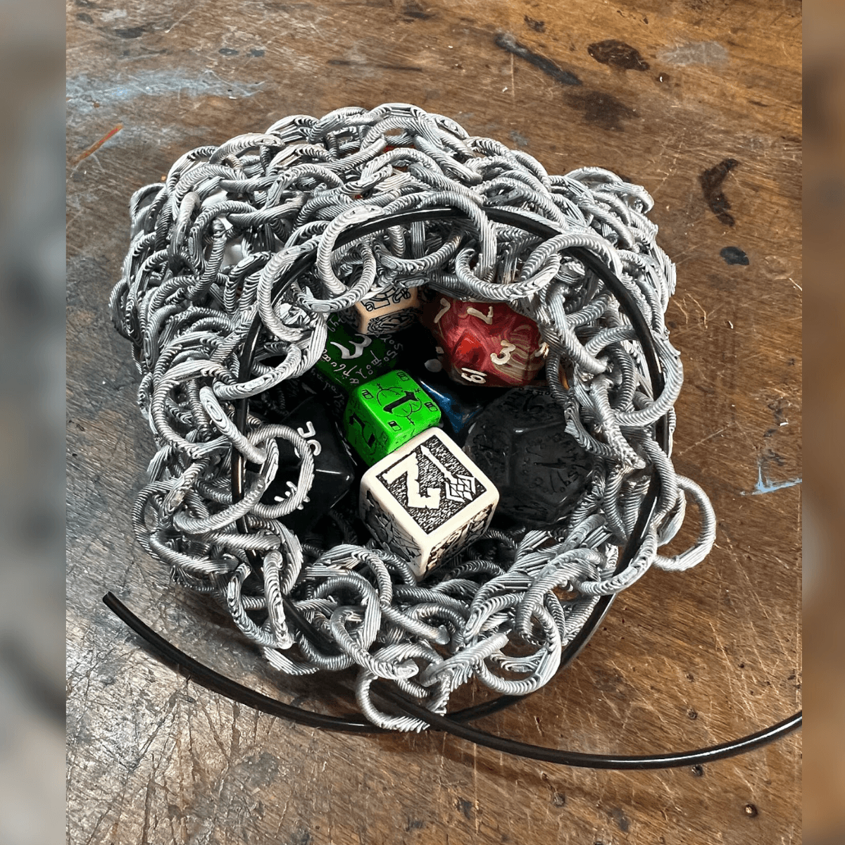 Chainmail Dice Bag 3d model