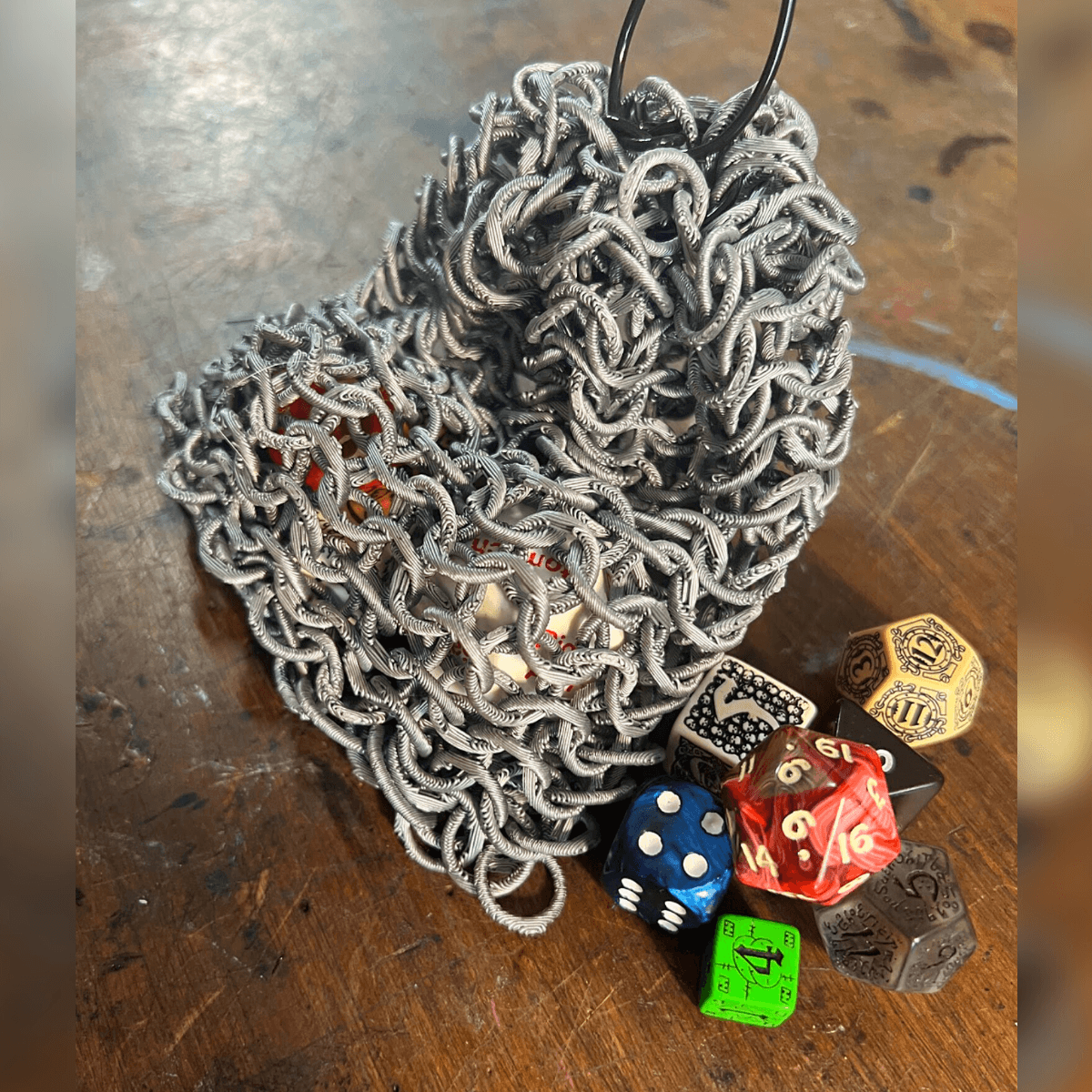 Chainmail Dice Bag 3d model