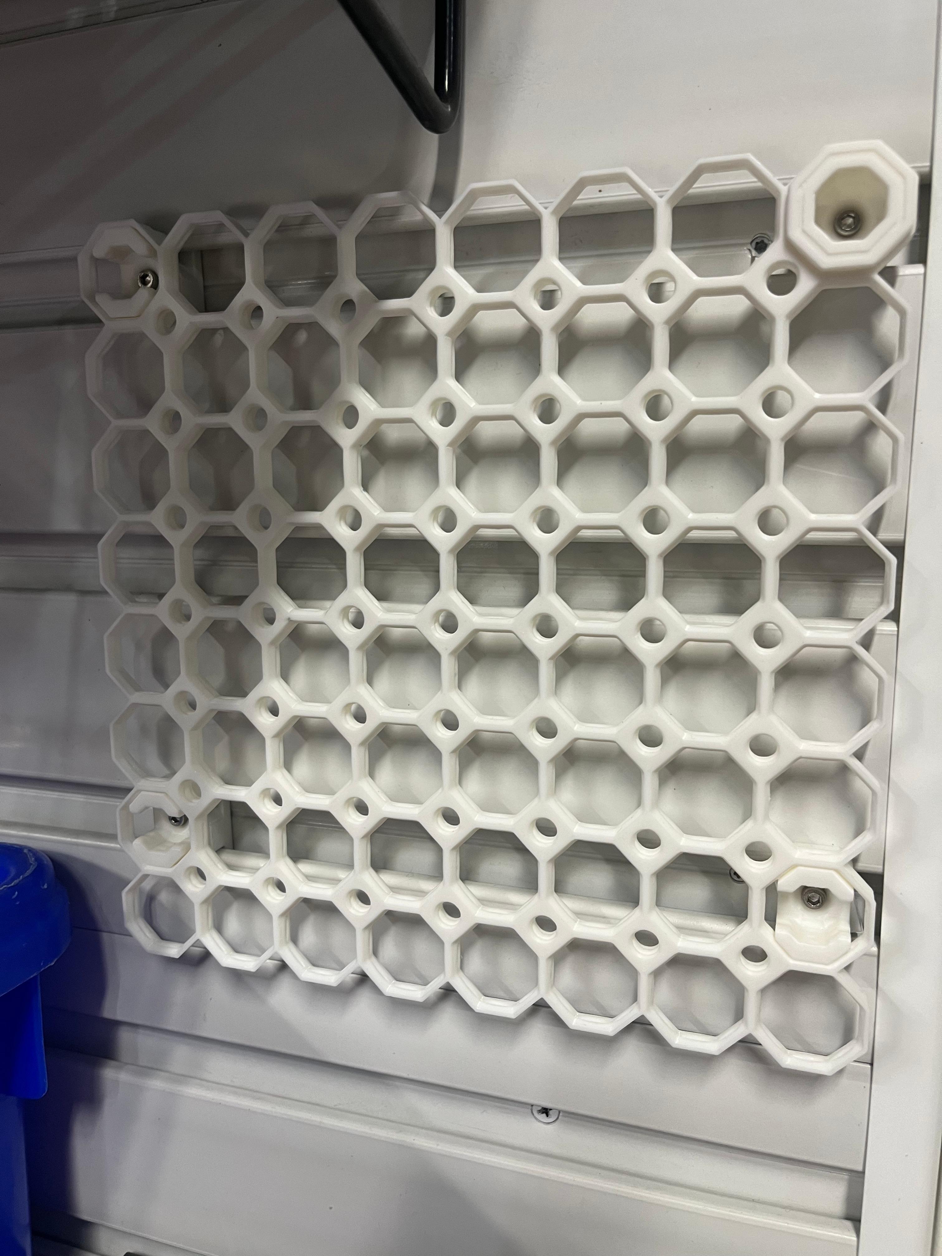 GearTrack Multiboard Honeycomb Storage Wall 3d model