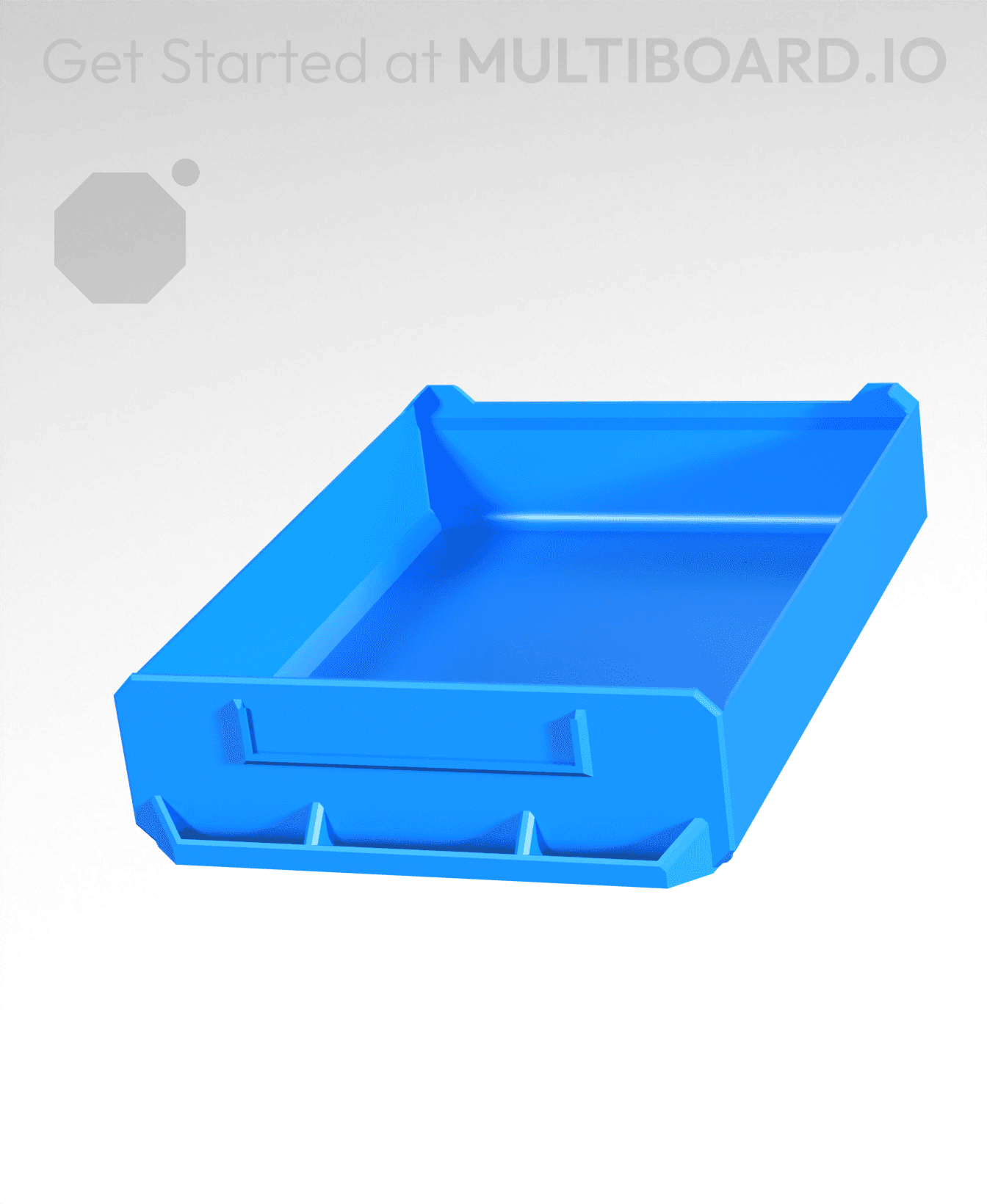 3x1x4-Deep - Multibin Simple Drawer 3d model