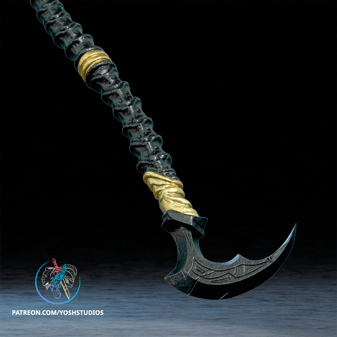 Death Knight Scythe 3D Printer File STL 3d model