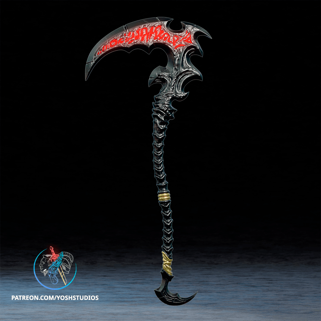 Death Knight Scythe 3D Printer File STL 3d model