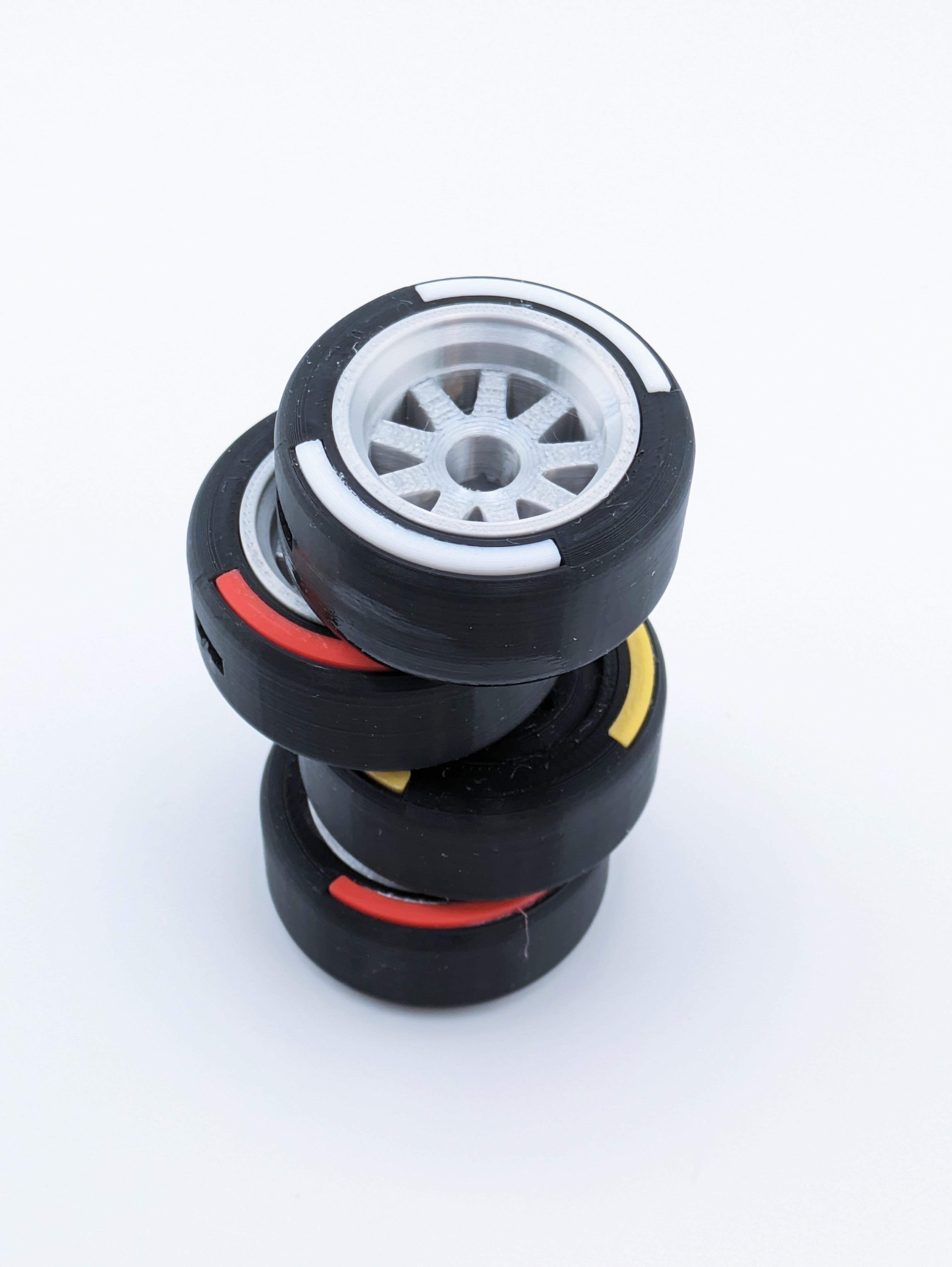 F1 Inspired Tire Keychain (Stationary) 3d model