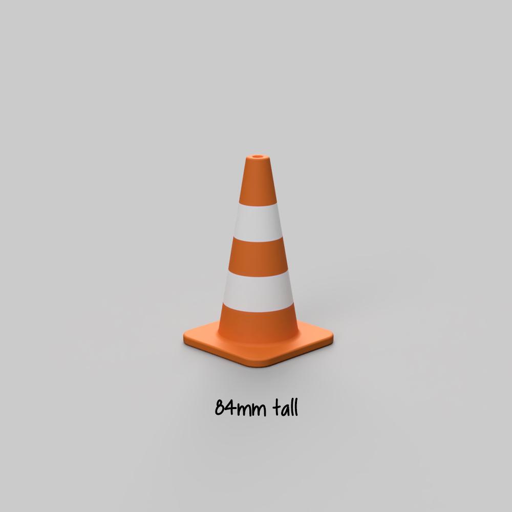 Modular Traffic / Construction Cone (Tabletop Miniatures) 3d model