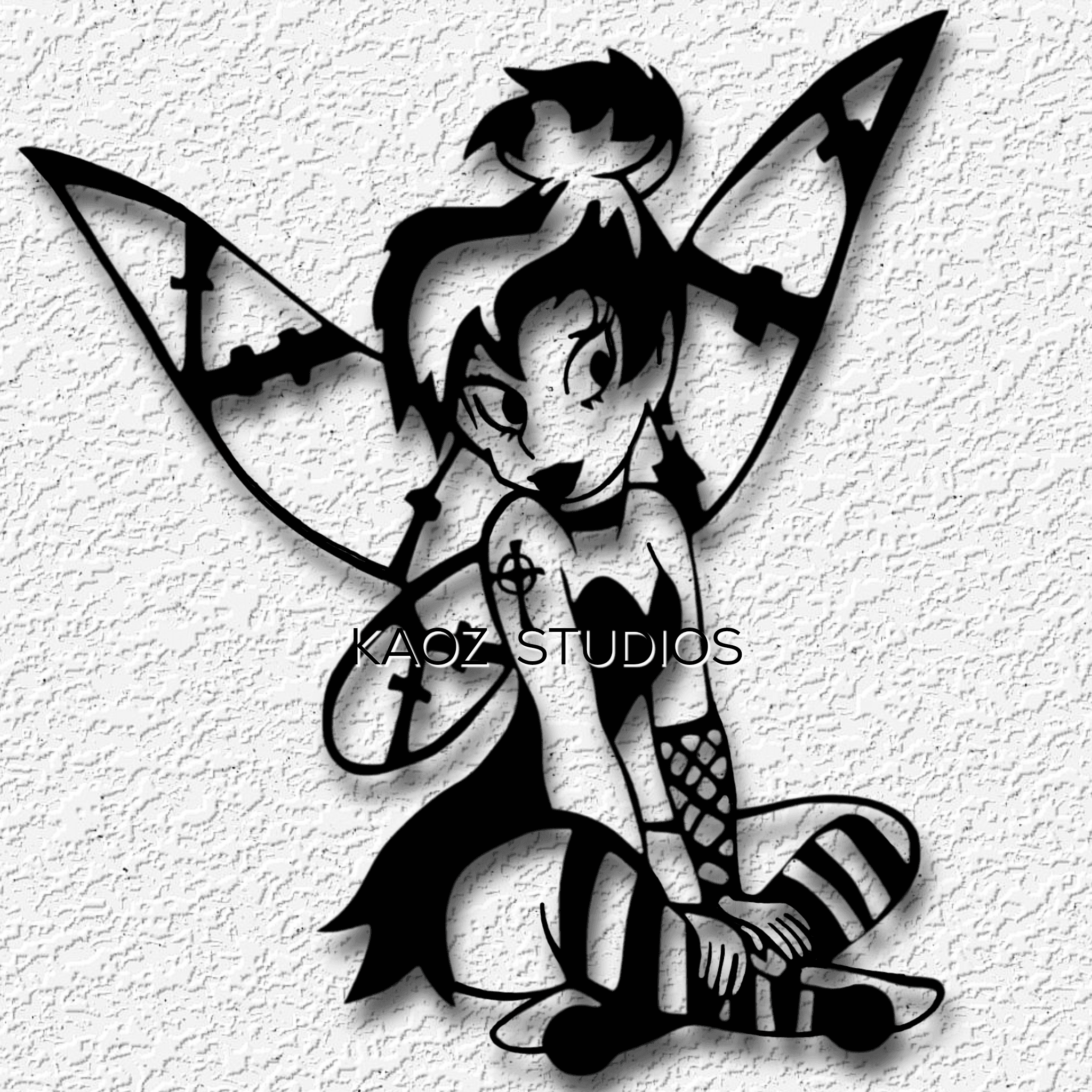 gothic tinkerbell wall art halloween costume disney princess decor 3d model