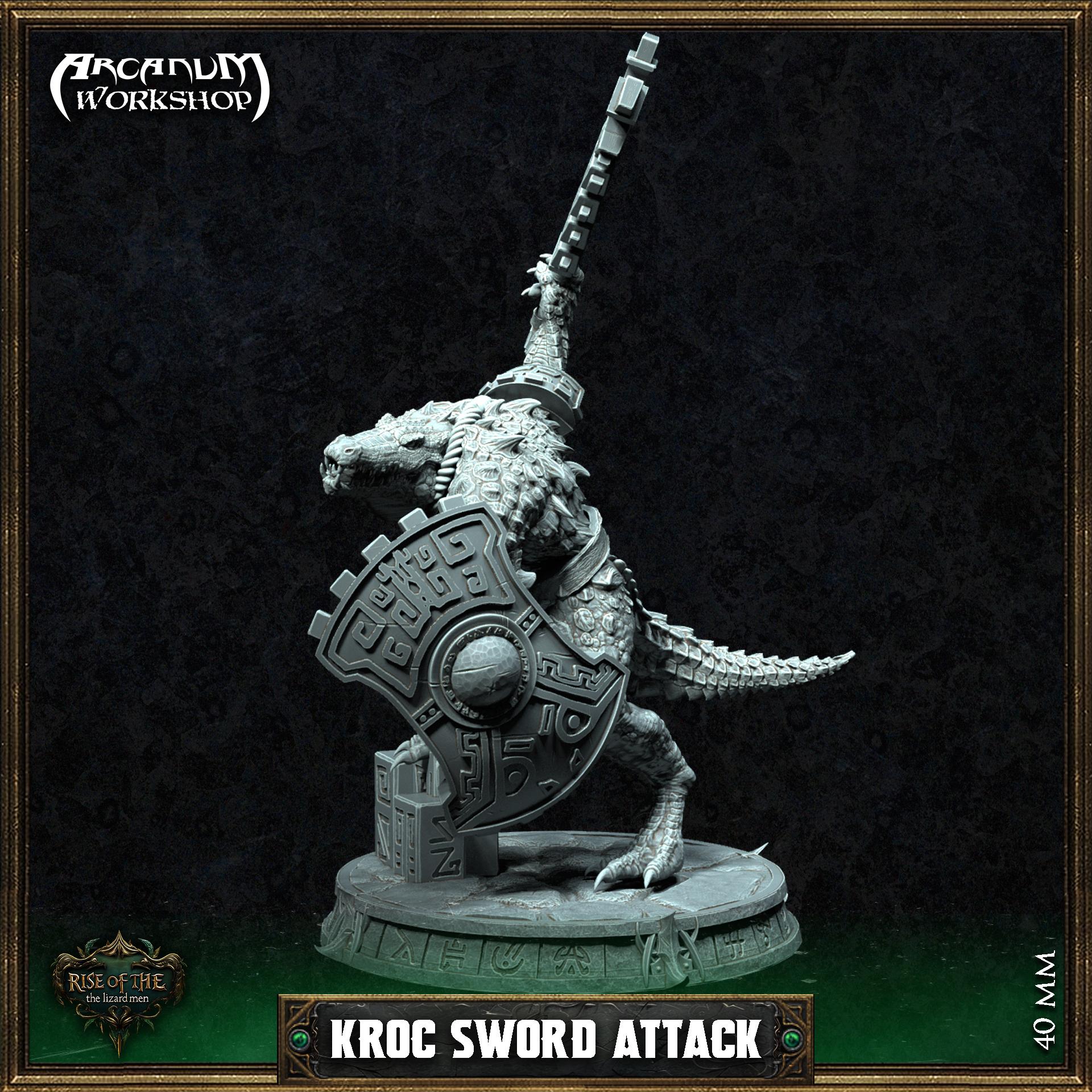 Kroc Sword Attack  40mm 3d model