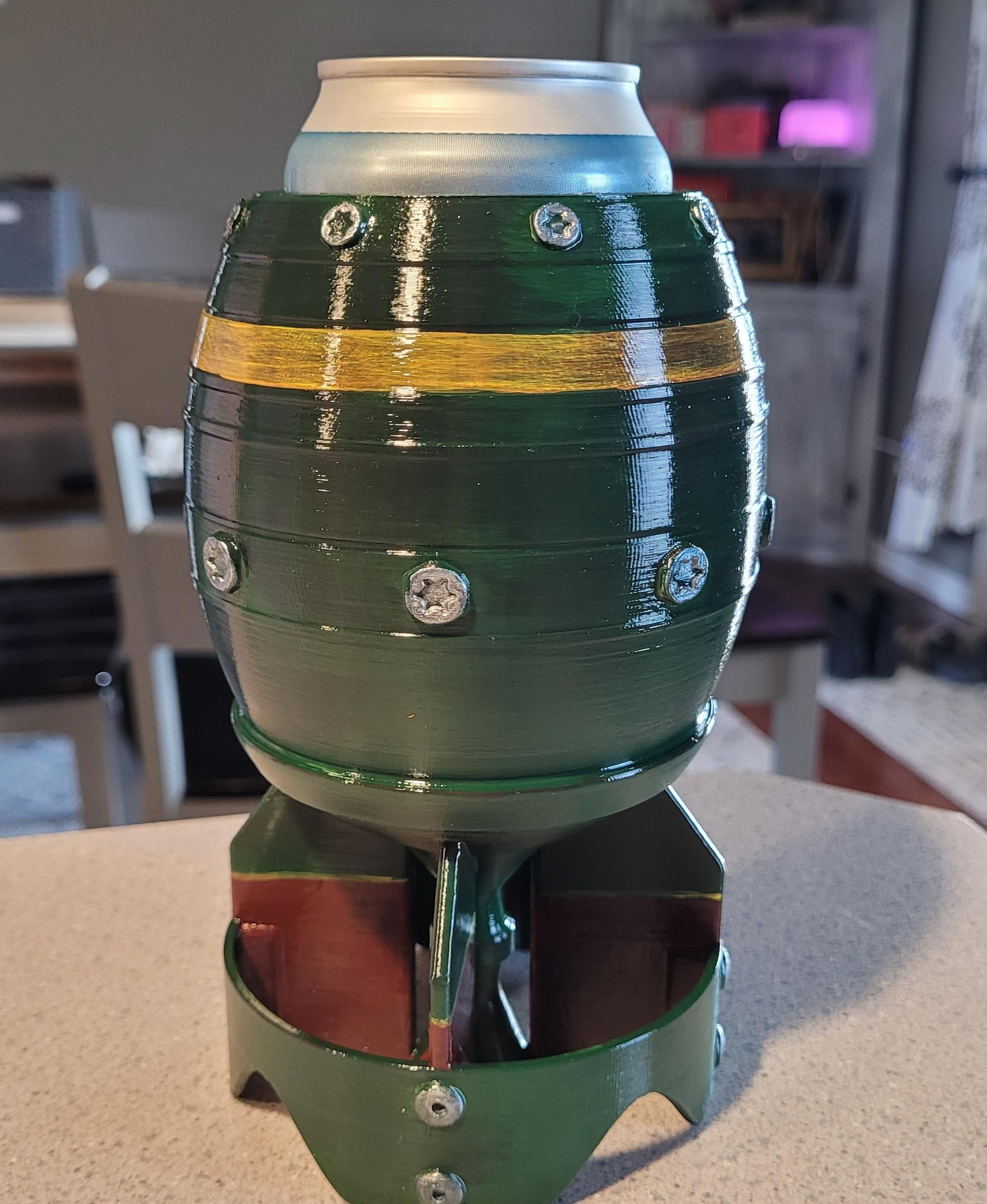 Retro Bomb Beer Can Holder 3d model