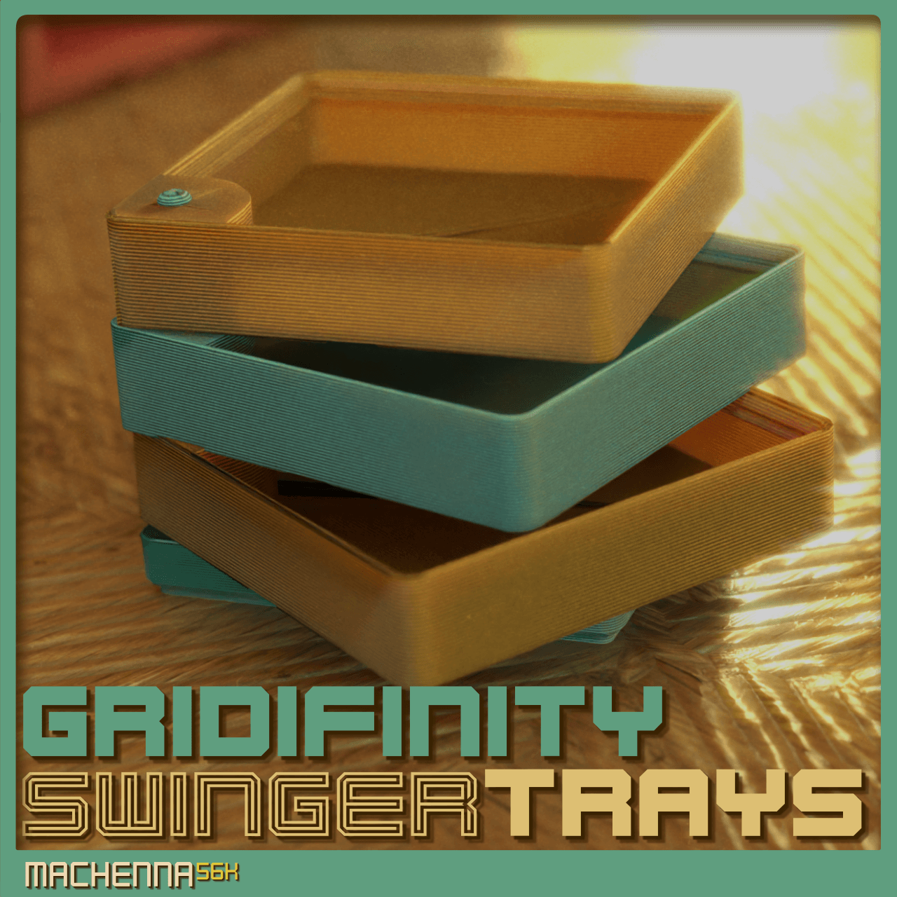 Gridfinity | Swinger Trays 3d model