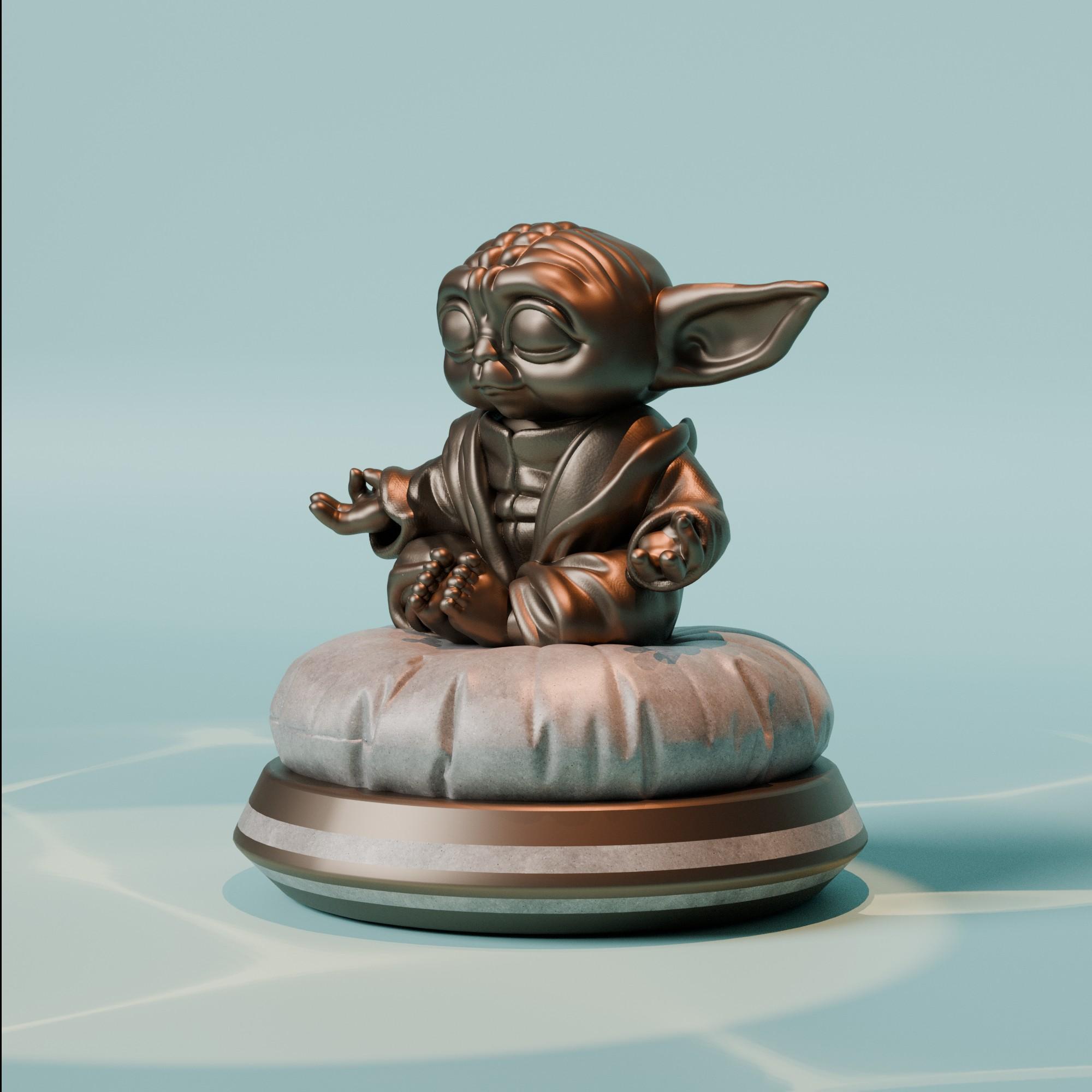 Baby Grogu - Baby Yoda -  Premium Version 3d model
