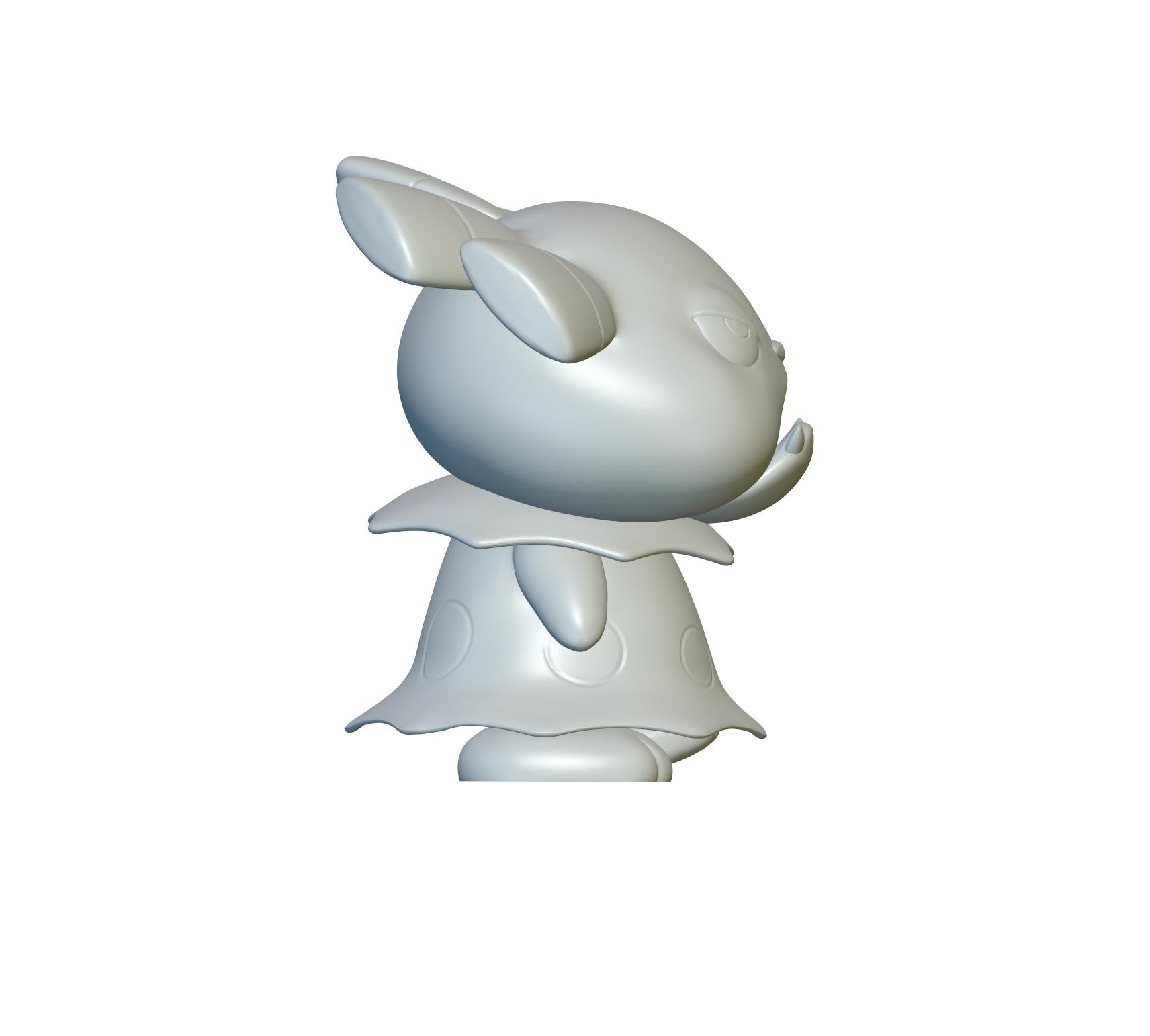Pokemon Snubbull #209 - Optimized for 3D Printing 3d model