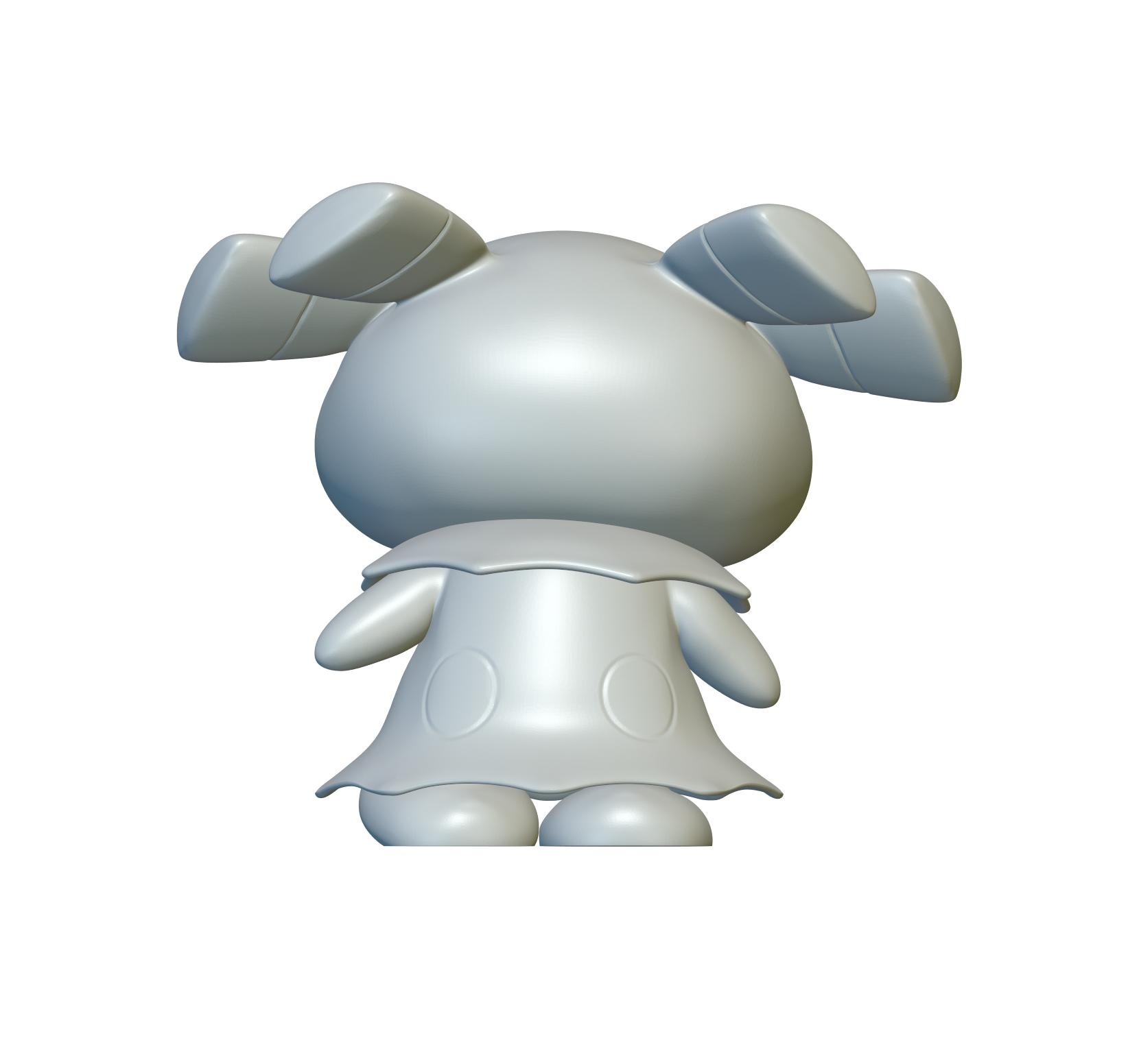 Pokemon Snubbull #209 - Optimized for 3D Printing 3d model