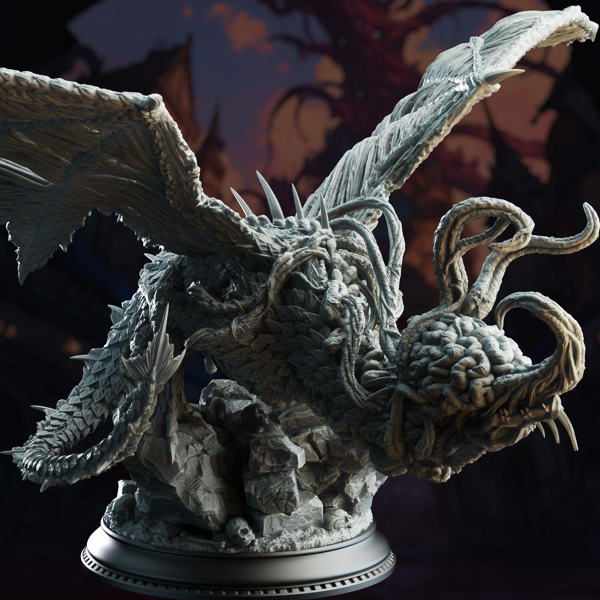Eldritch Flayed Dragon - Midorius the Remade 3d model