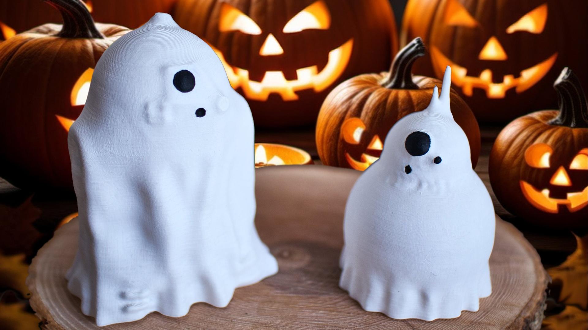 R2 and BB-8 Sheet-Ghosts Halloween Decoration 3d model