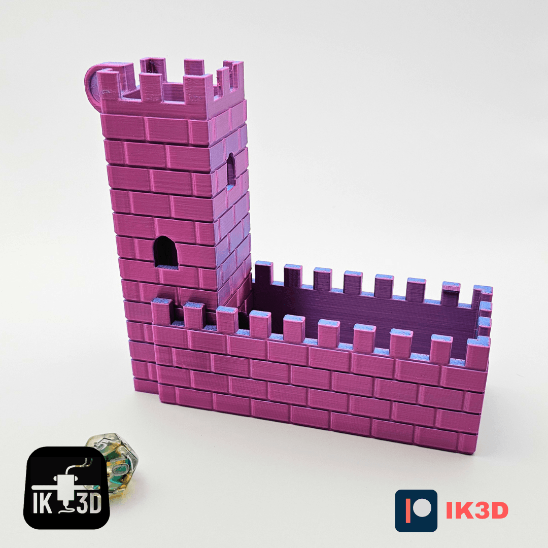 Foldable Watchtower Dice Tower / Print In Place / No Supports 3d model