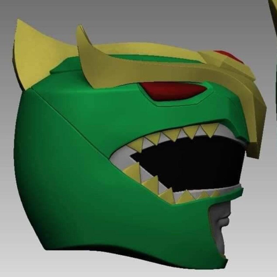Green Ranger Helmet V2 [Matthew Cook Version] 3d model