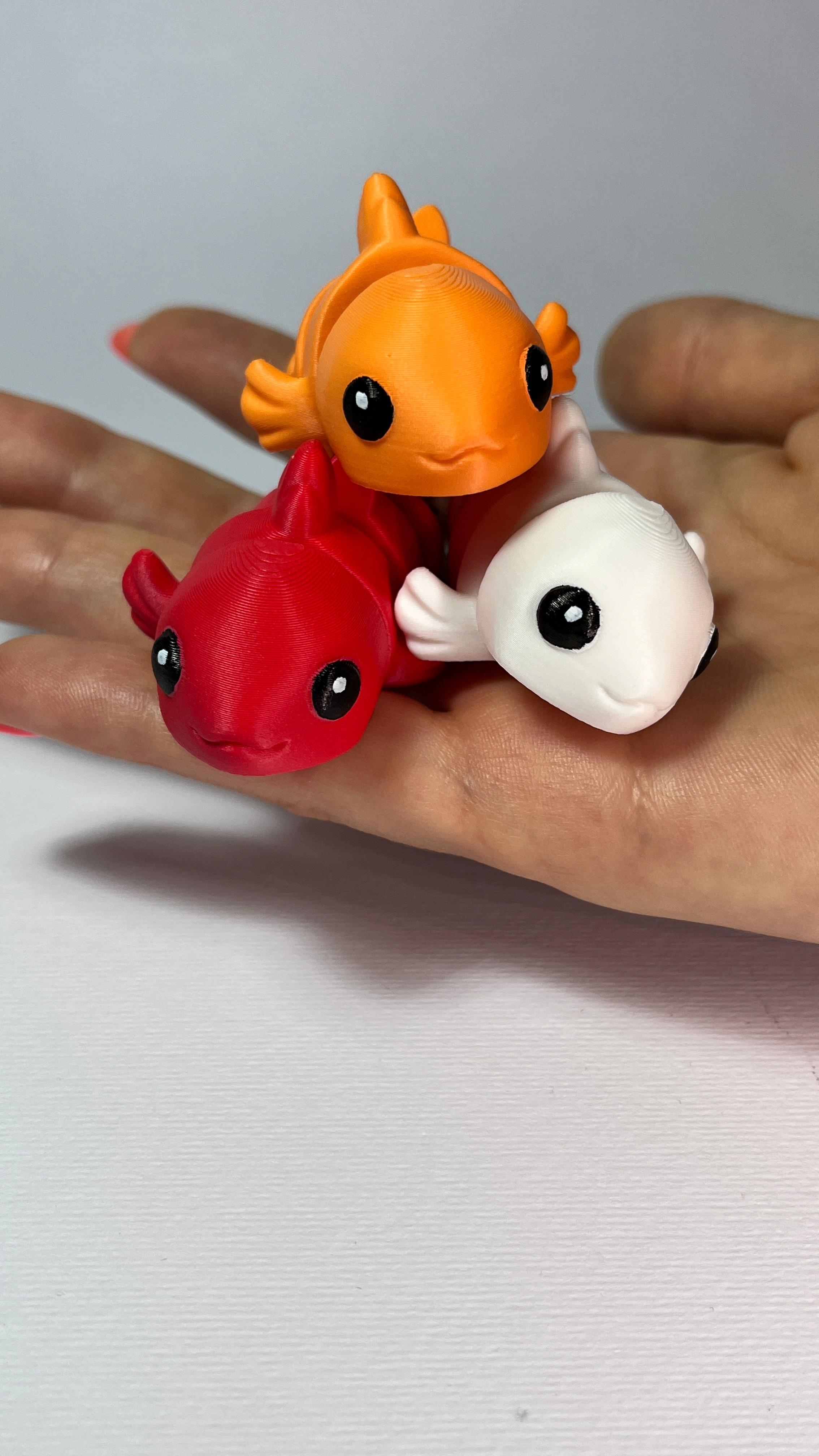 Cute Flexi Goldfish (Toy, Keych. & Magnet) 3d model