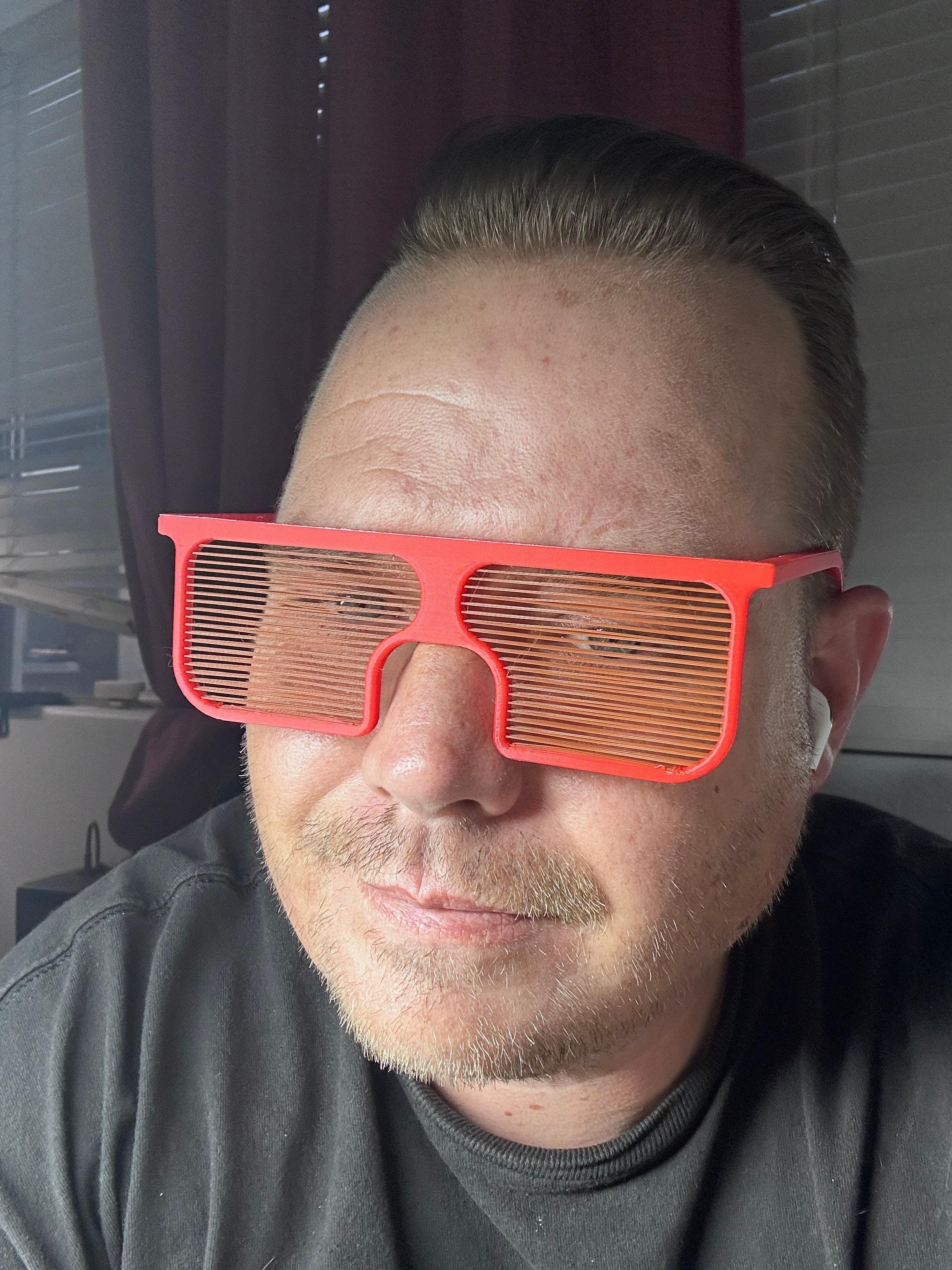 3d printed Sun Glasses - HalloweenWearable - For Costume 3d model