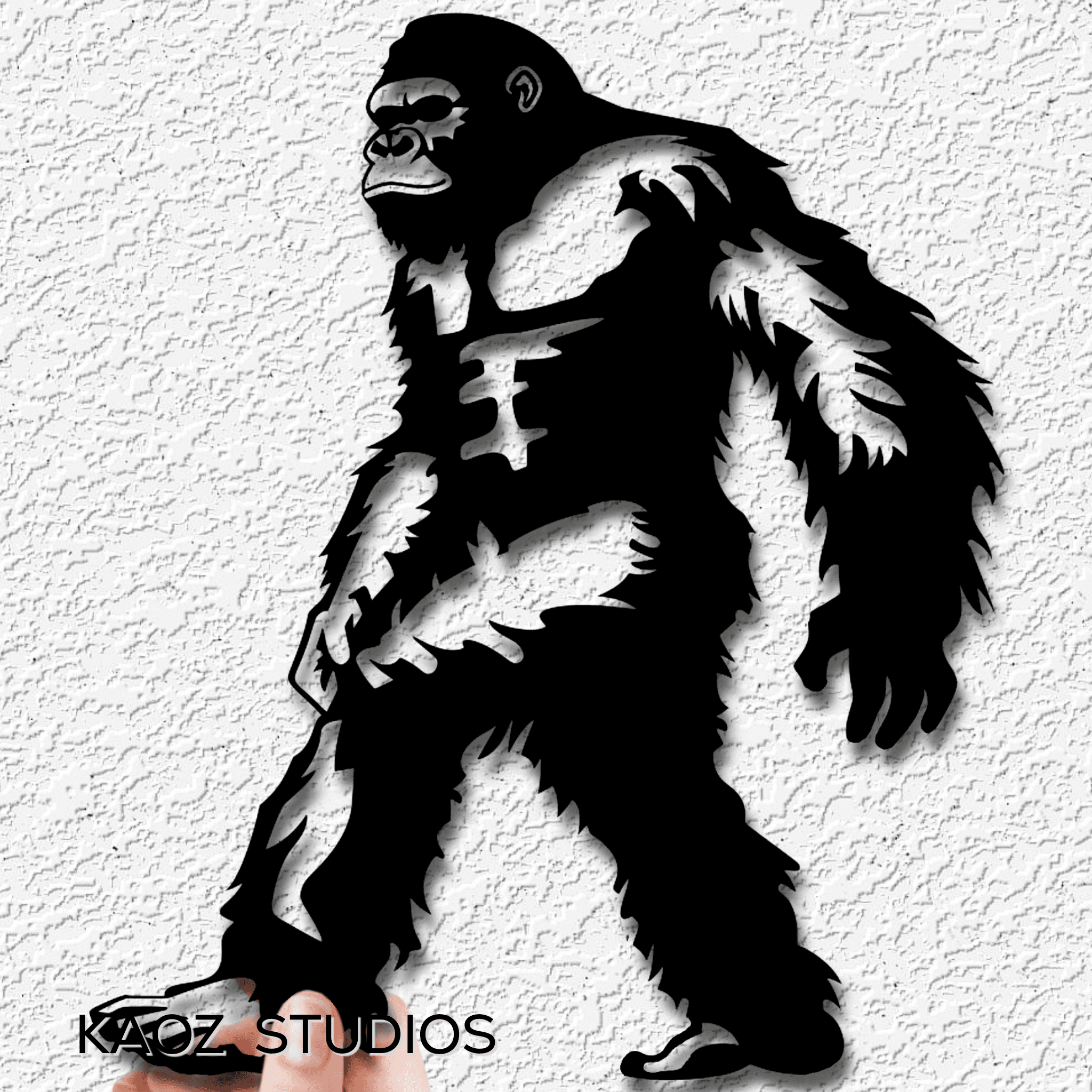 BigFoot wall art sasquatch wall decor yeti decoration 3d model