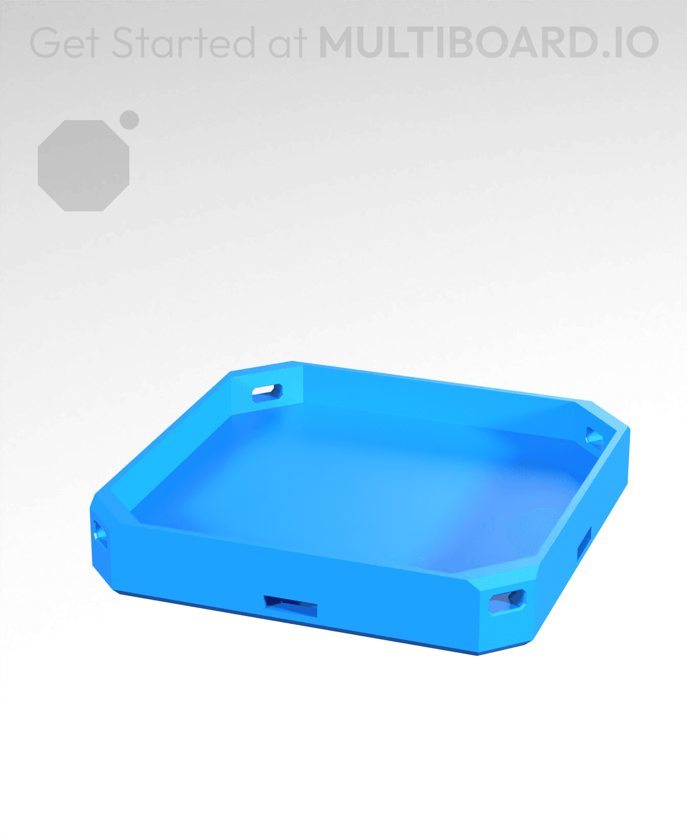 1x1 - Horizontal Bin Tray 3d model