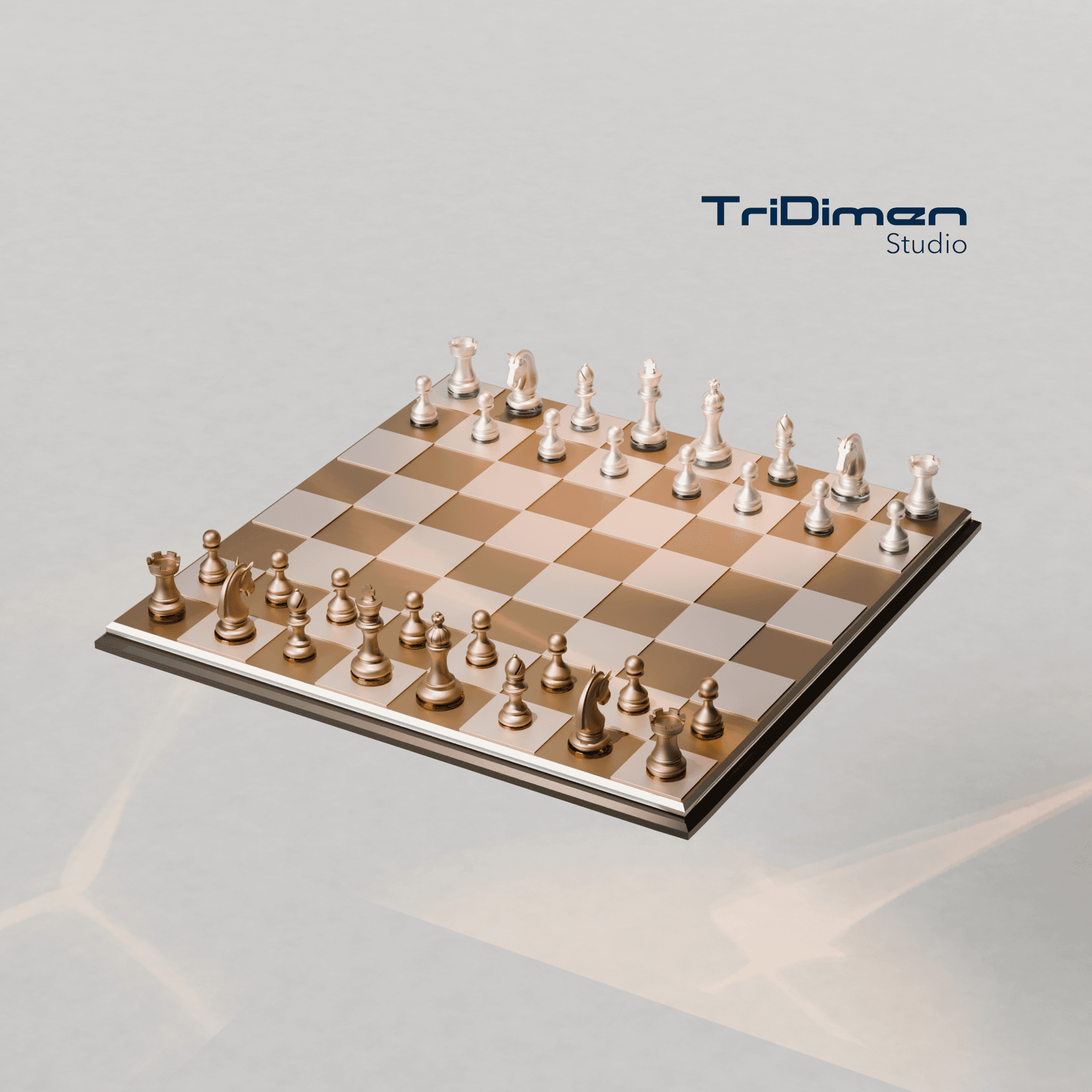 The Luxury Classic Chess Set   3d model