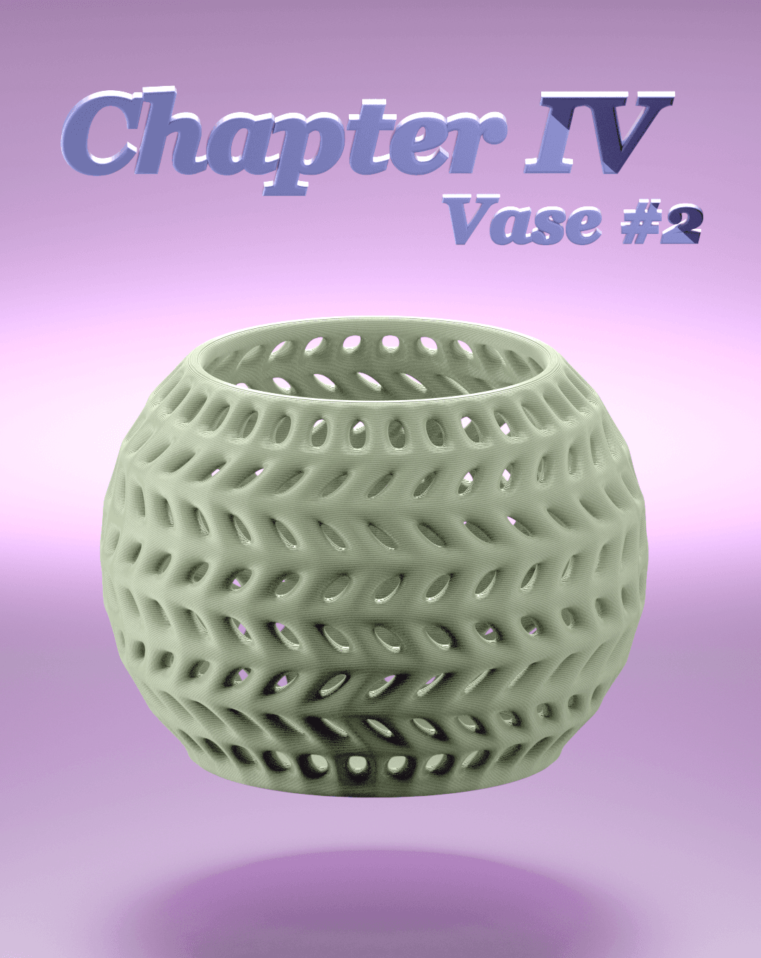 C4 Vase #2 3d model