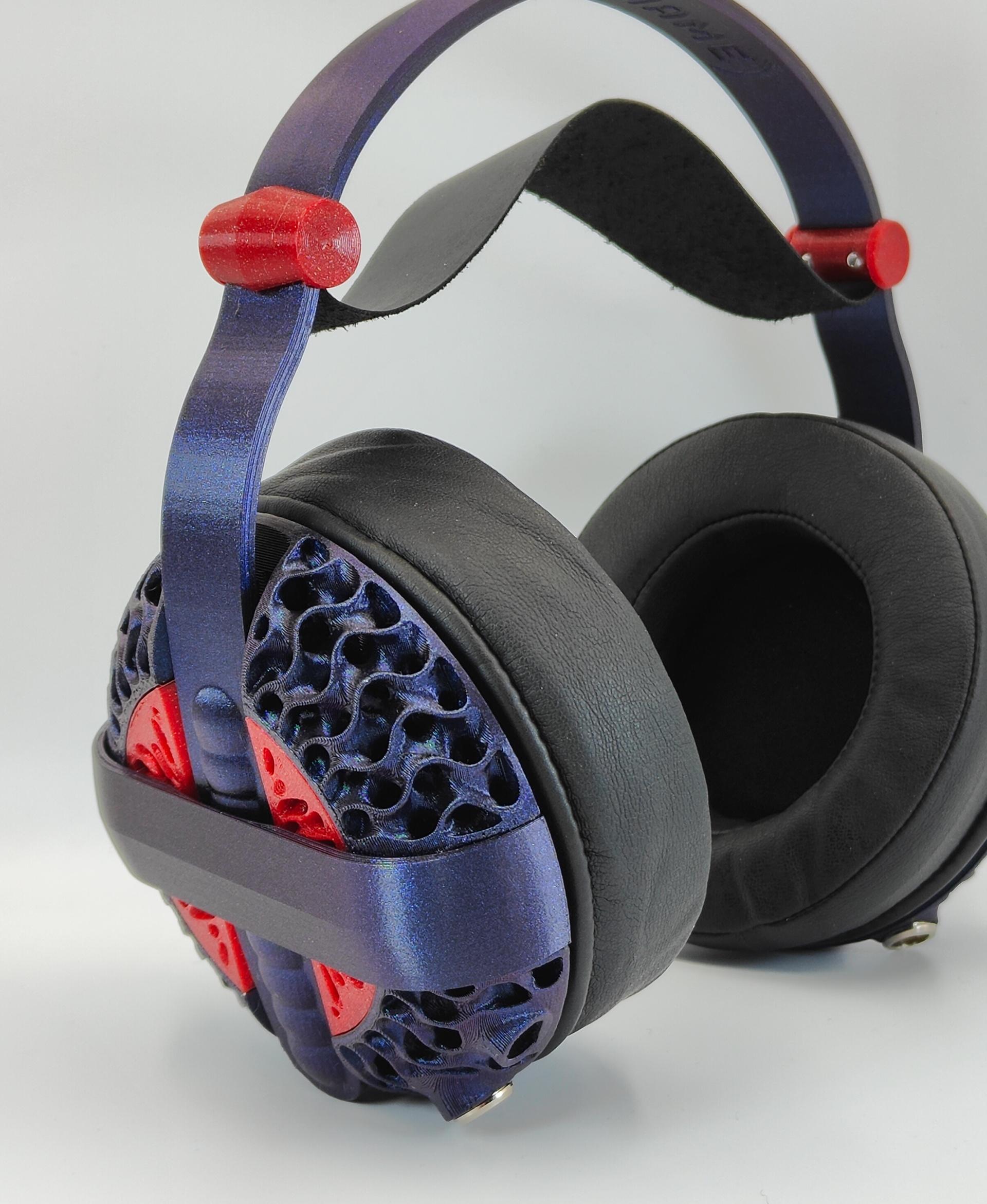Diamond Cones for Head(amame) Headphones - Printed using Fillamentum PETG Voodoo's Wizard & Greedy Dragon - 3d model