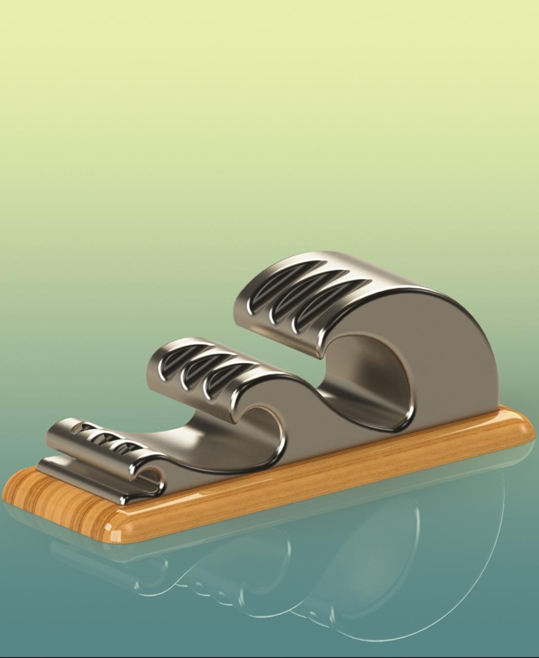 The Wave ~ Pen Holder & Desktop Organizer 3d model