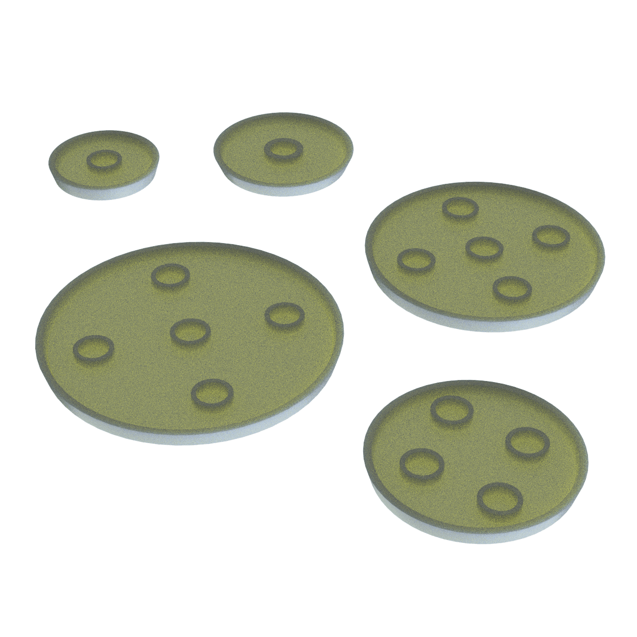 Versatile Magnetic Wargame Bases: 3D Printable Hollow Miniature Bases in 25mm, 32mm, 40mm, 50mm, 60m 3d model