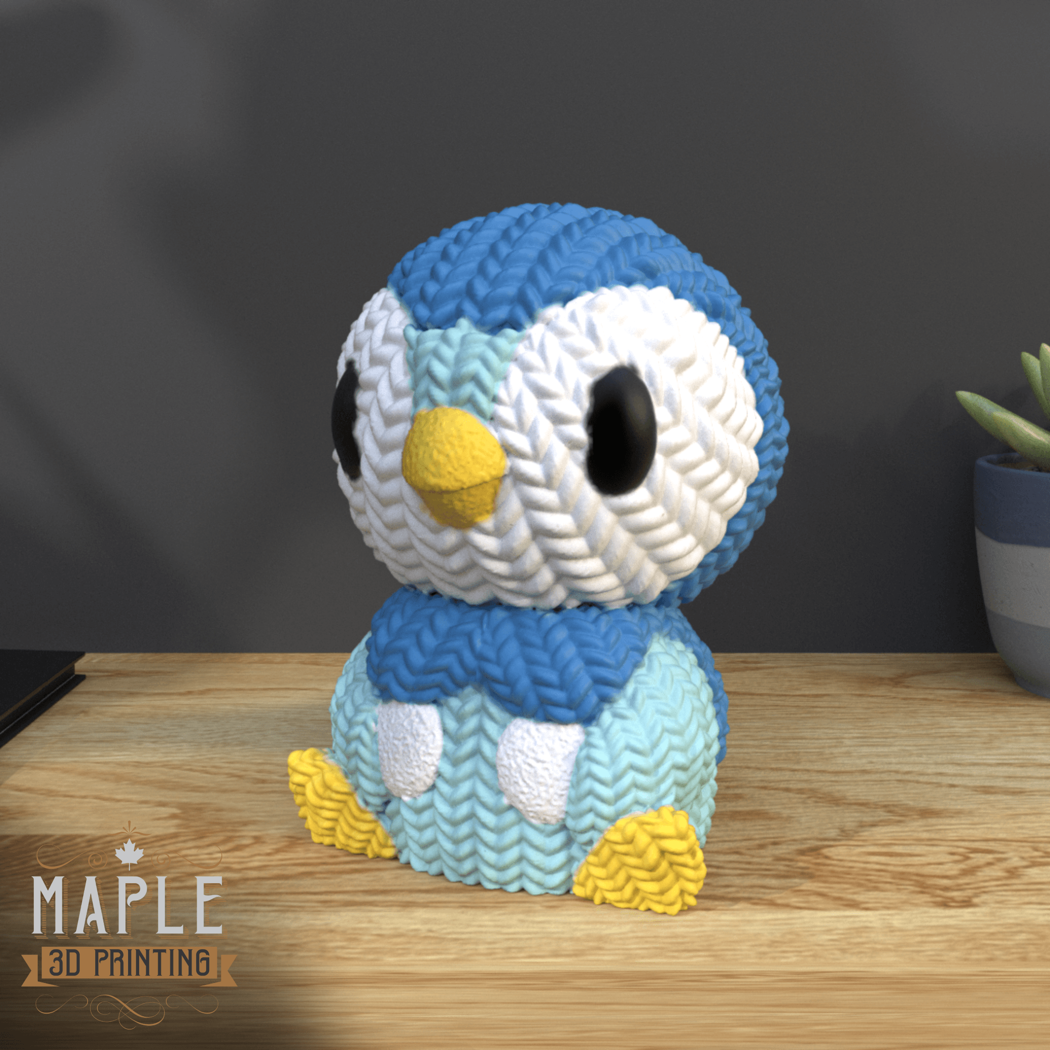 Knit Piplup - Pokemon 3d model