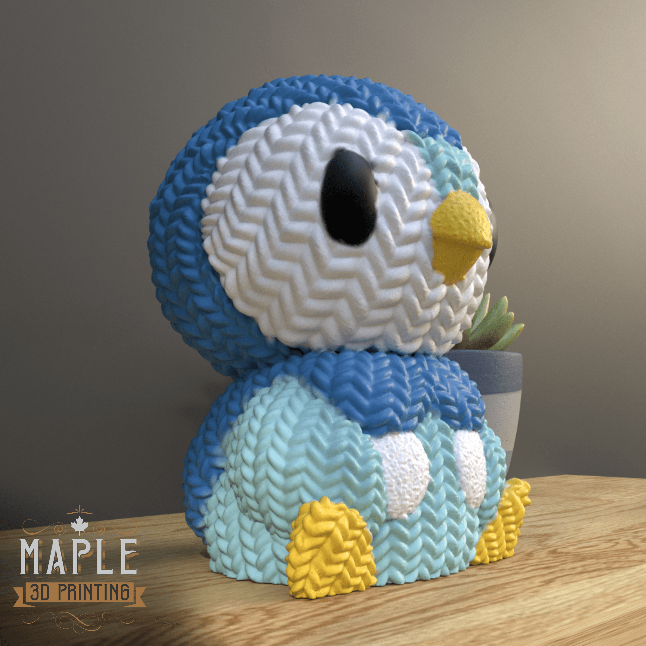 Knit Piplup - Pokemon 3d model