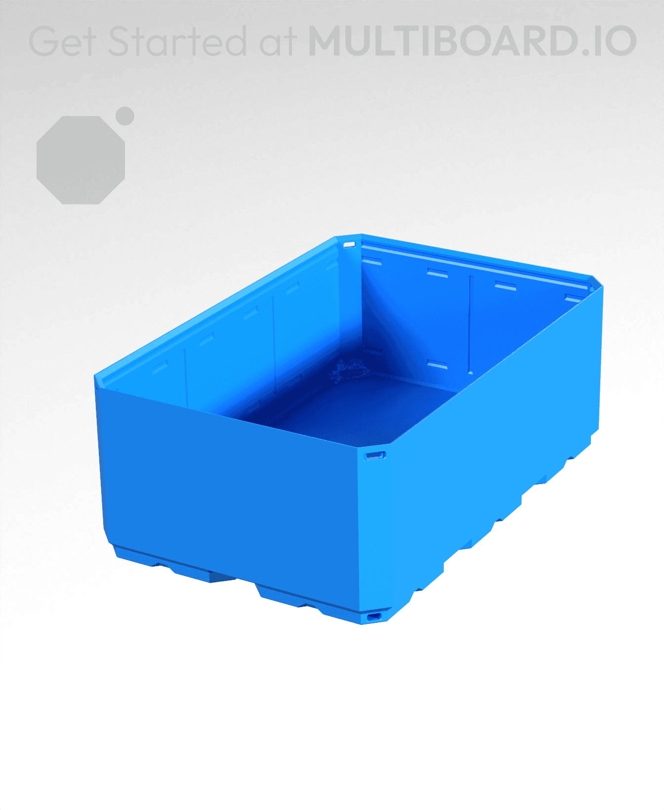 2x3x1 - Simple Walls - Multibin Shell 3d model