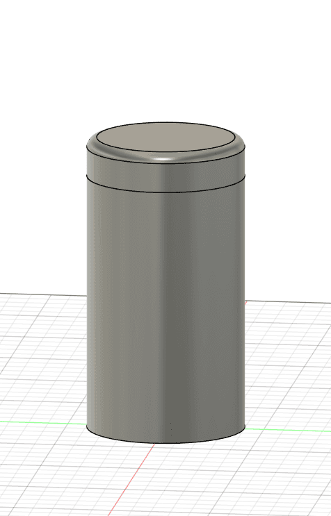 Capsule with lid 3d model