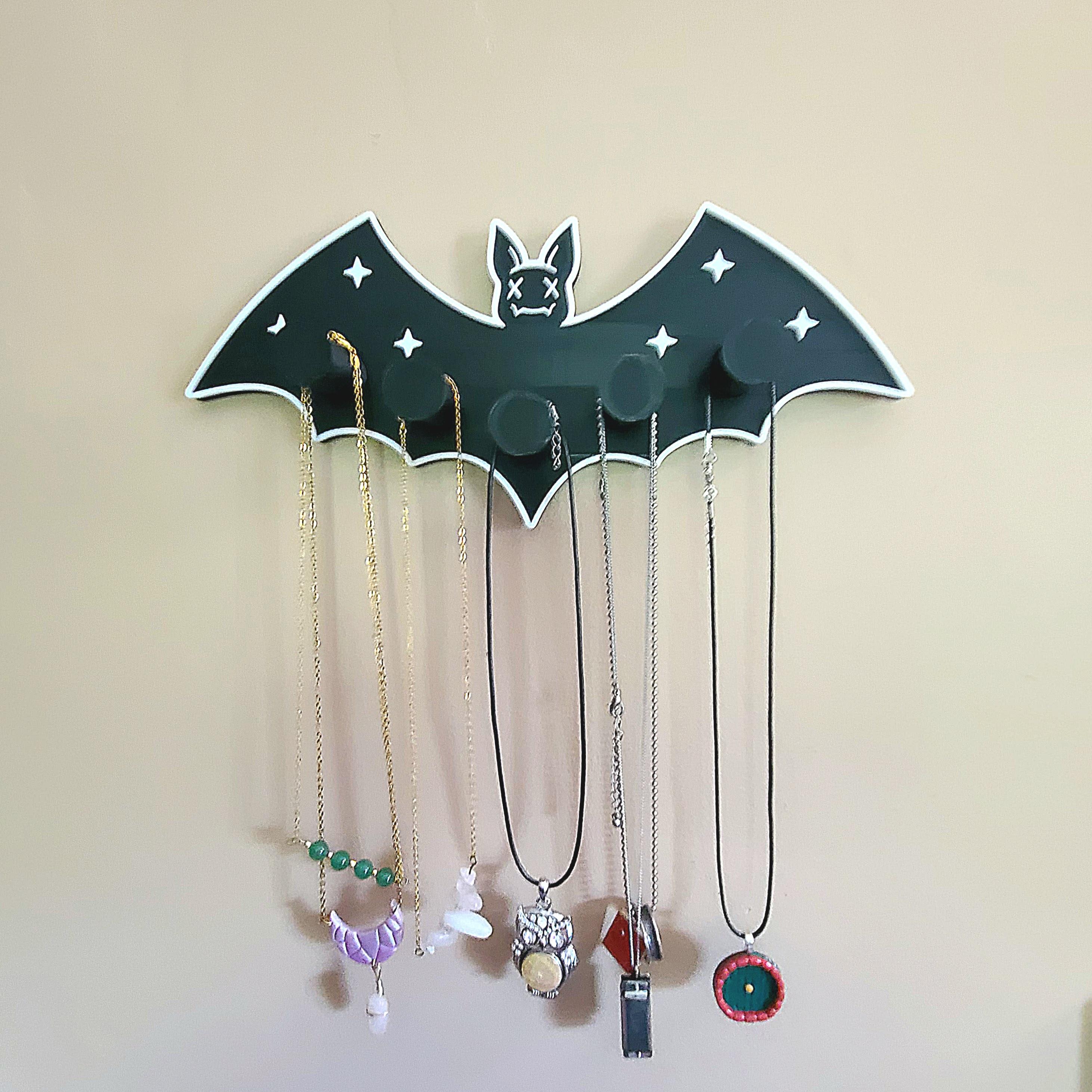 Bat Necklace Hanger 3d model