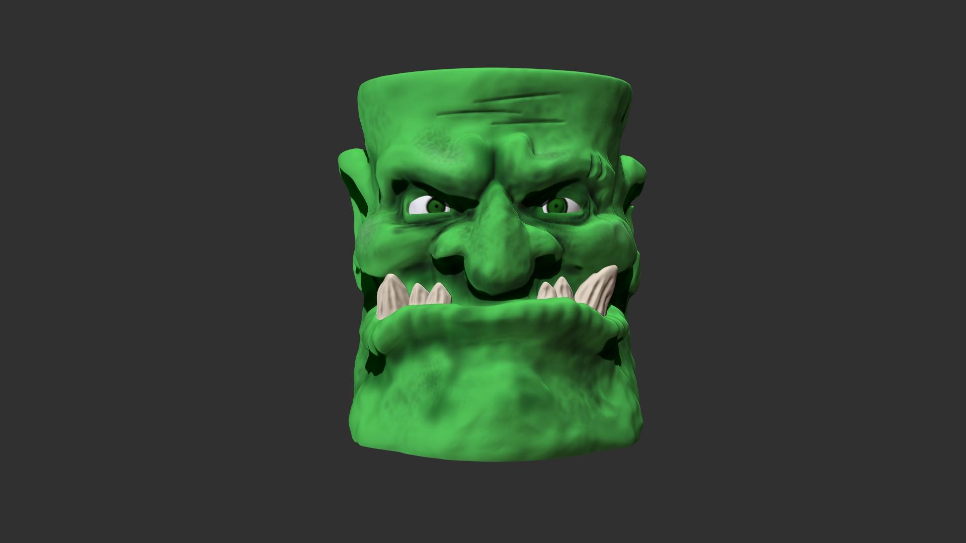 Ogre Can Koozie - Cursed Can Koozie and Tealight Holder  3d model