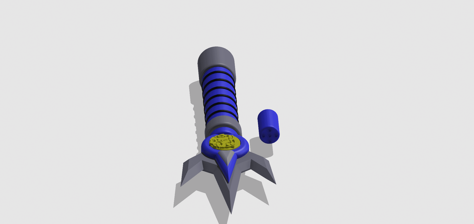 Blue Ranger Power Lance - Mighty Morphin Power Rangers 3d model