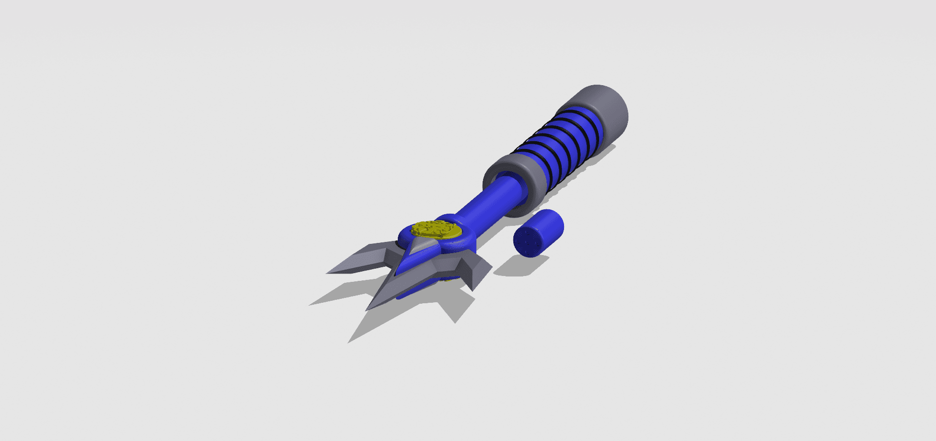 Blue Ranger Power Lance - Mighty Morphin Power Rangers 3d model